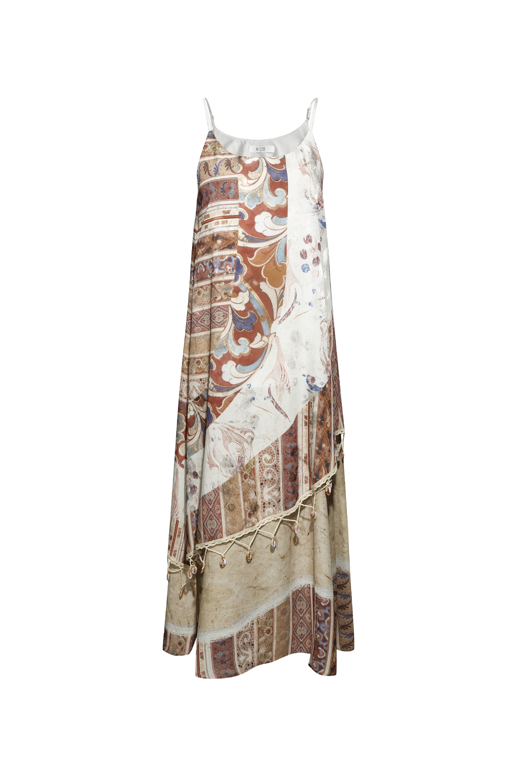 Printed Waist-tied Cami Dress