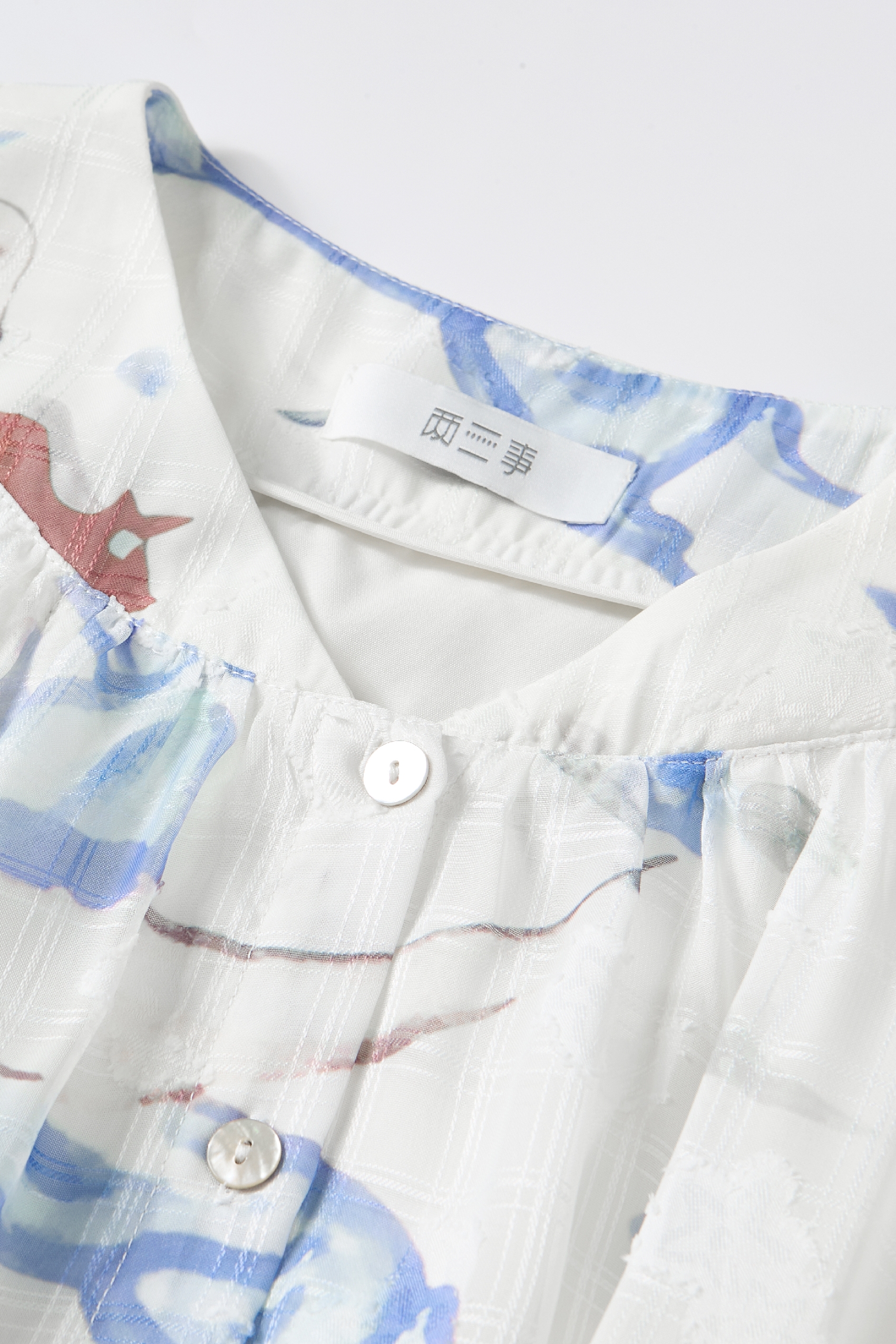 Color-block Printed Dress-LYONSENS
