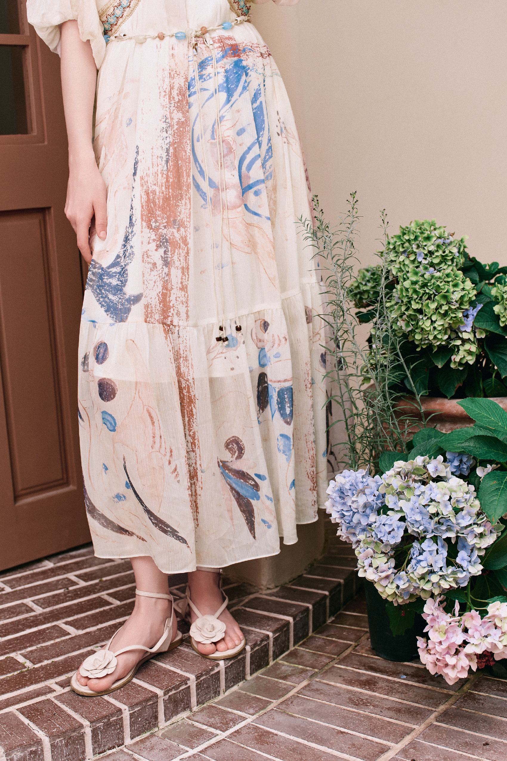 Slim-fit Printed Dress