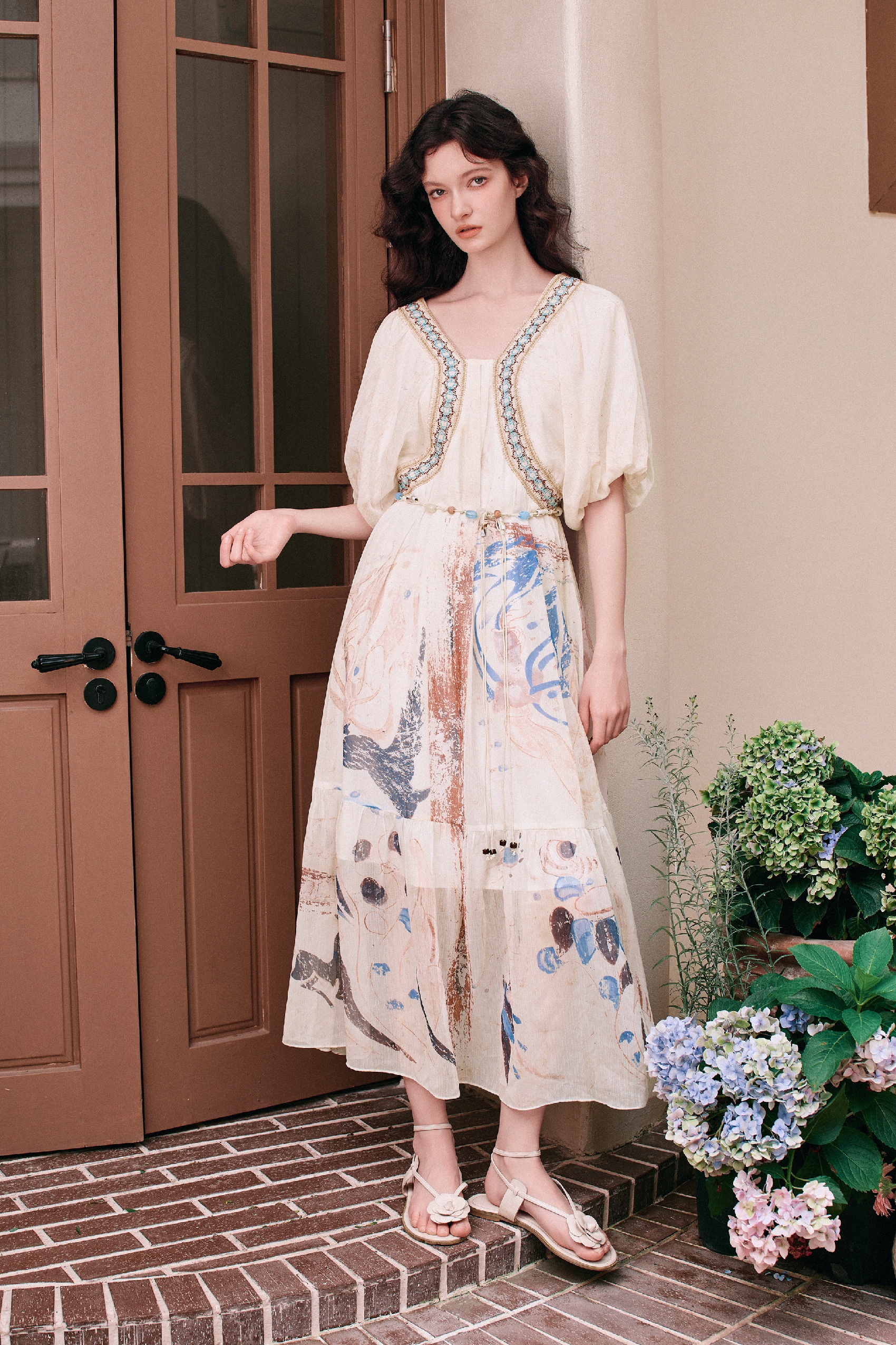 Slim-fit Printed Dress