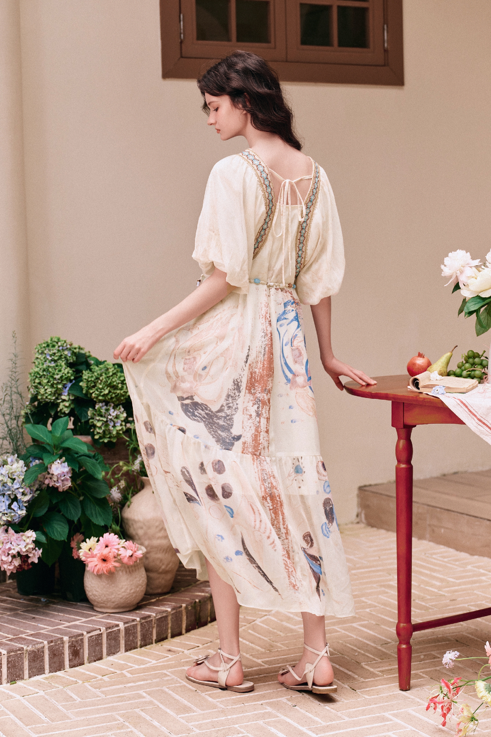 Slim-fit Printed Dress