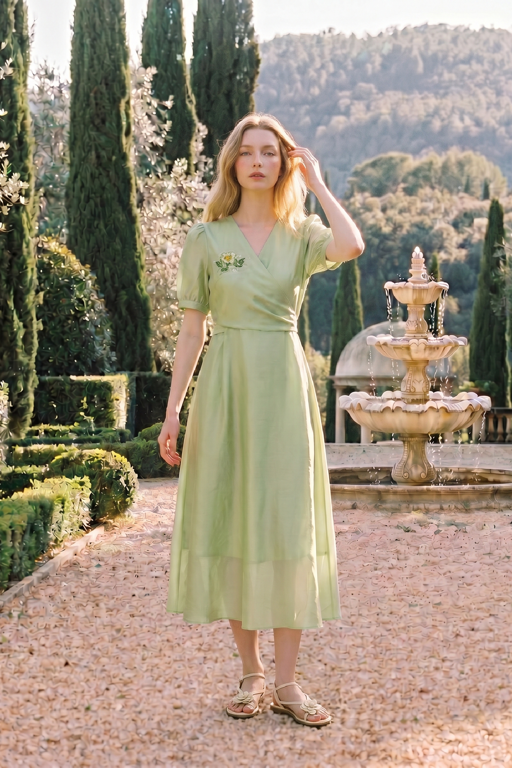 Embroidered Statement Dress