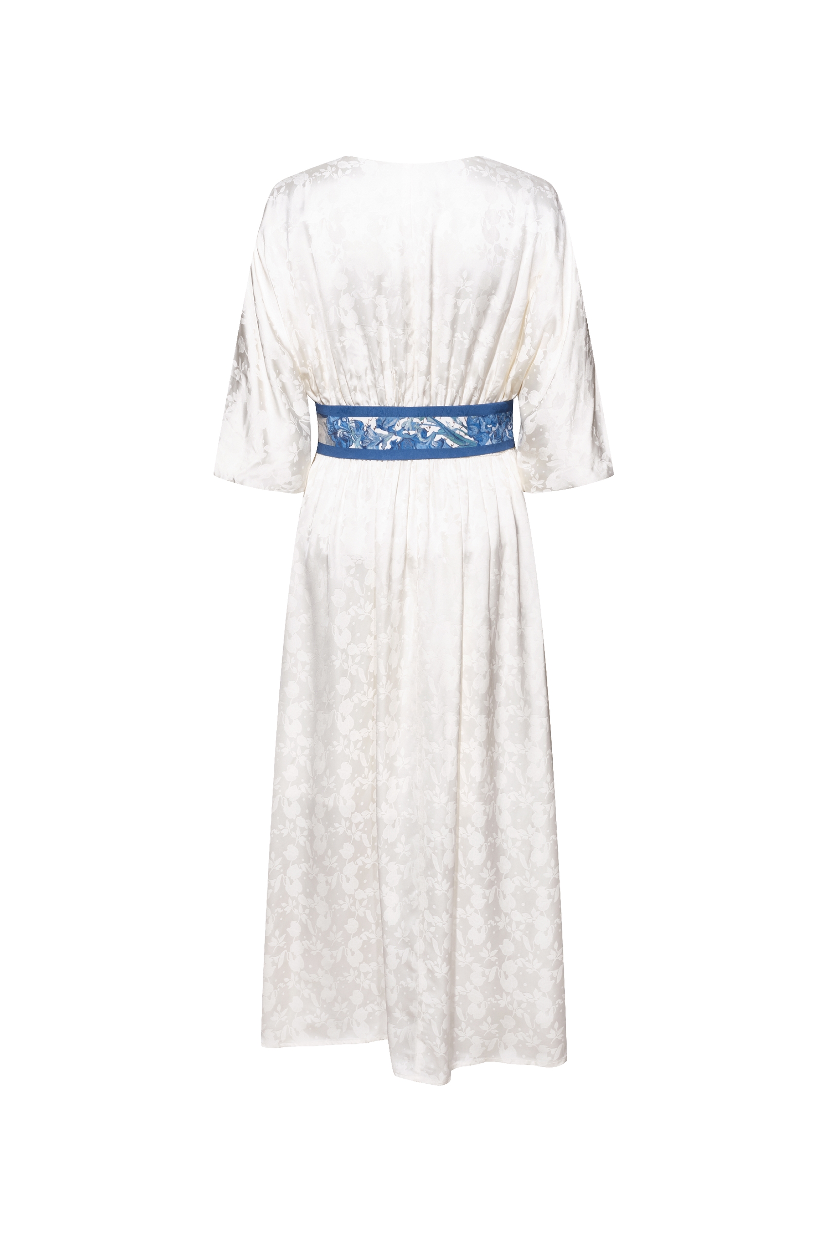 V-neck Waist-tied Dress