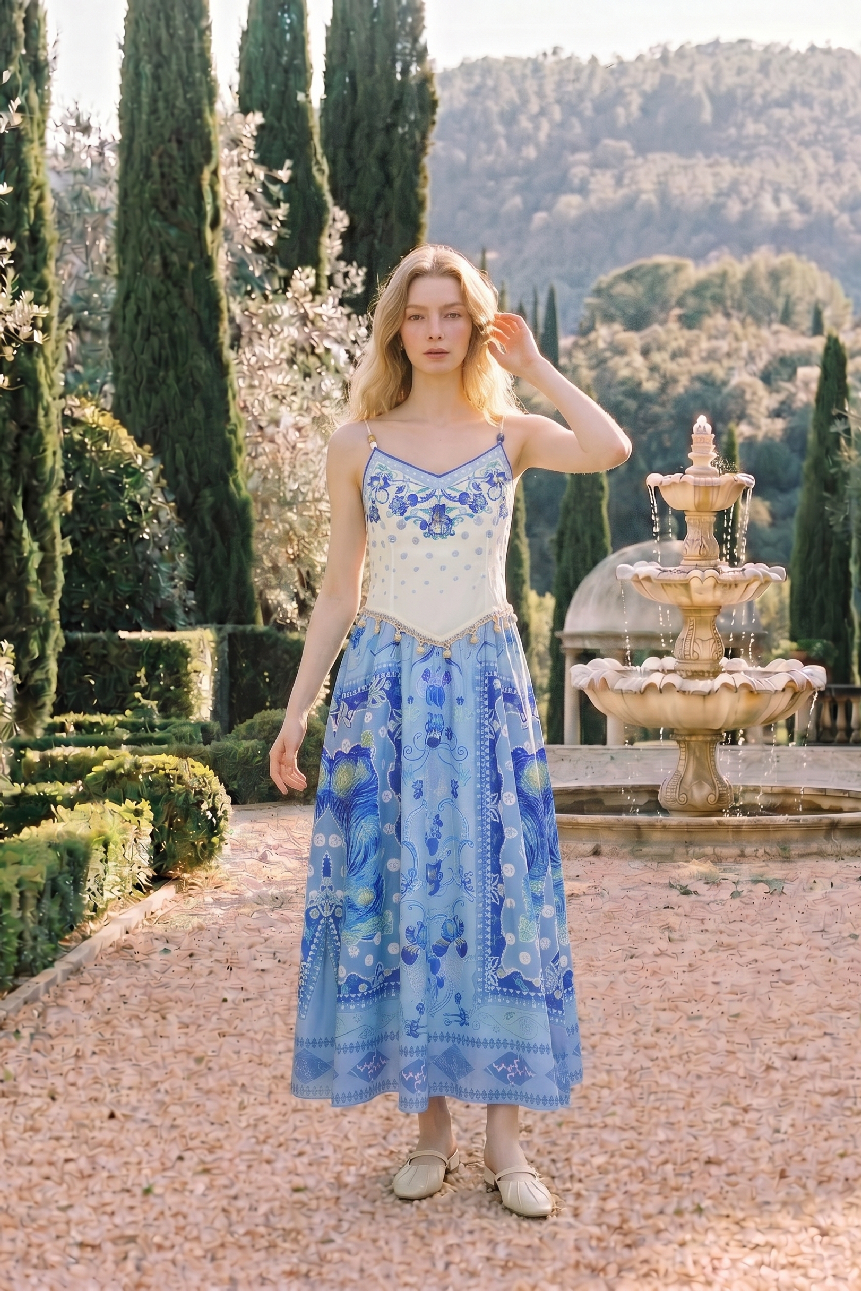 Patchwork Print Cami Dress
