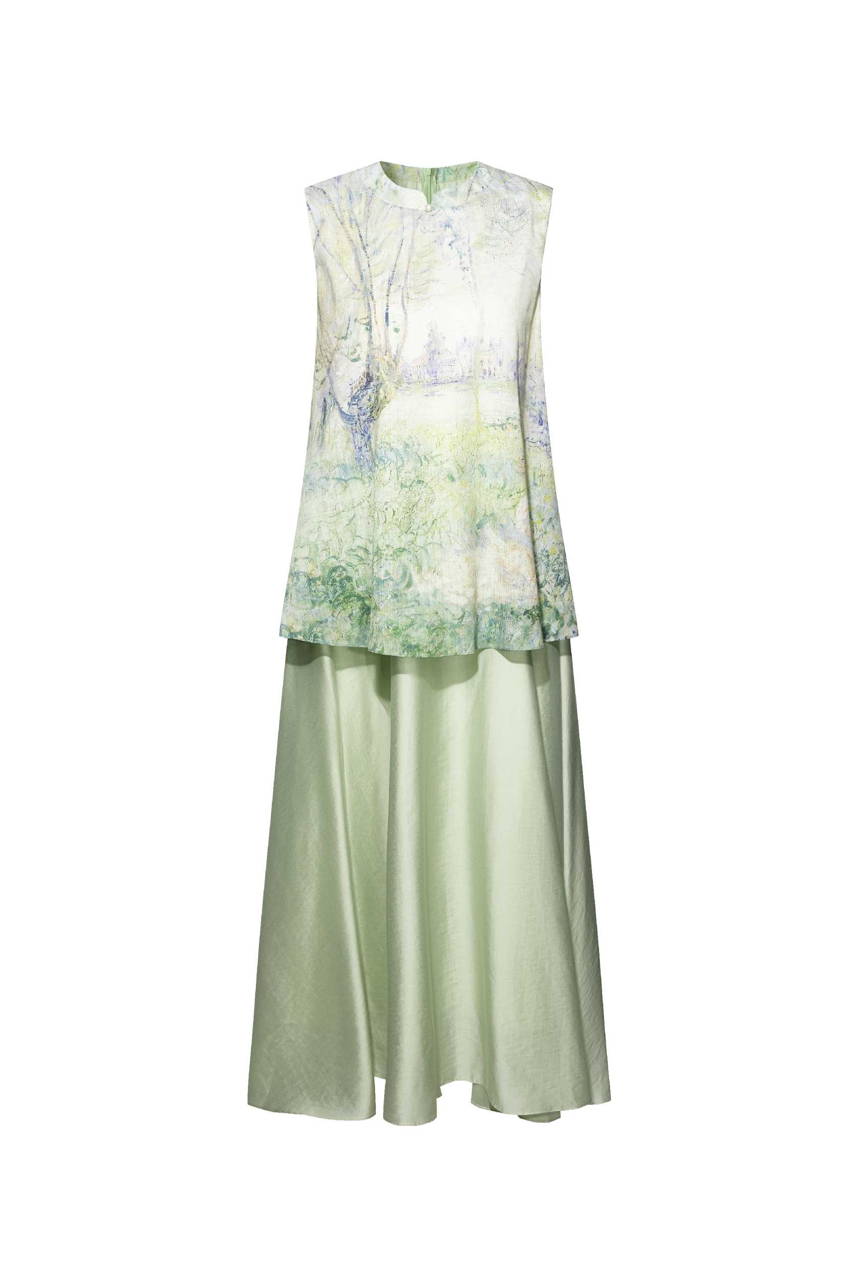 Tie-dye Printed Dress-LYONSENS