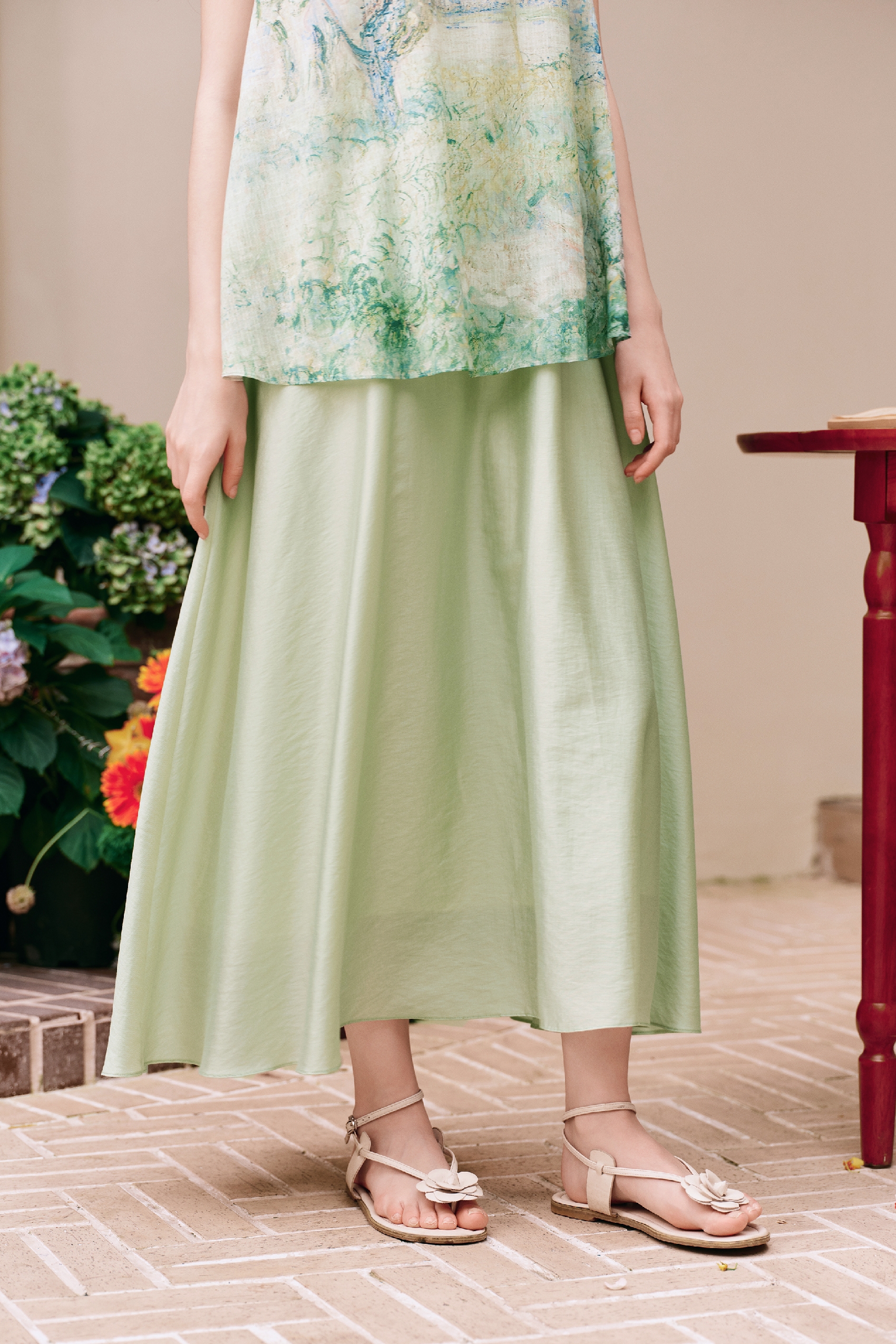 Tie-dye Printed Dress-LYONSENS