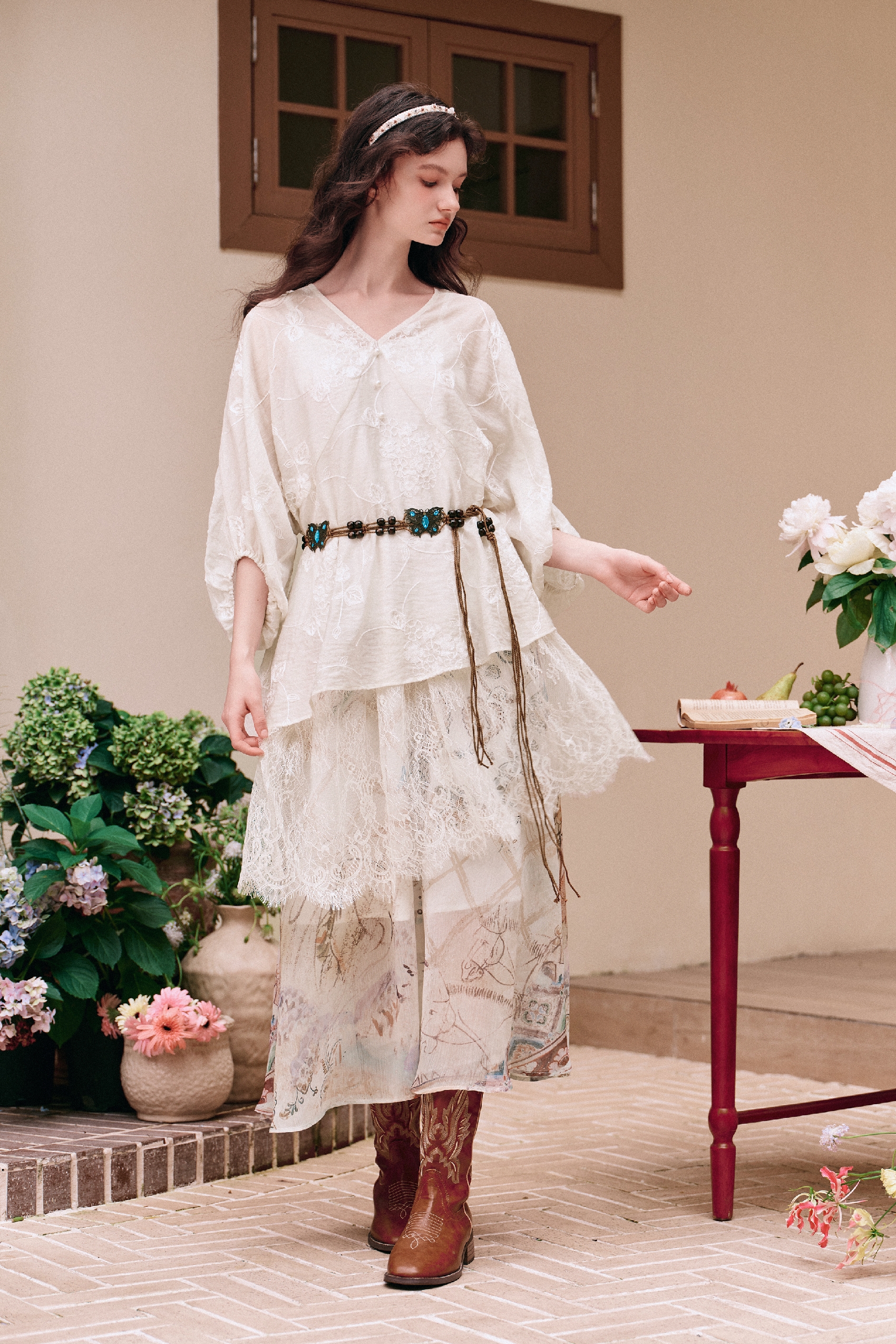 Tiered Ruffled Maxi Dress-LYONSENS