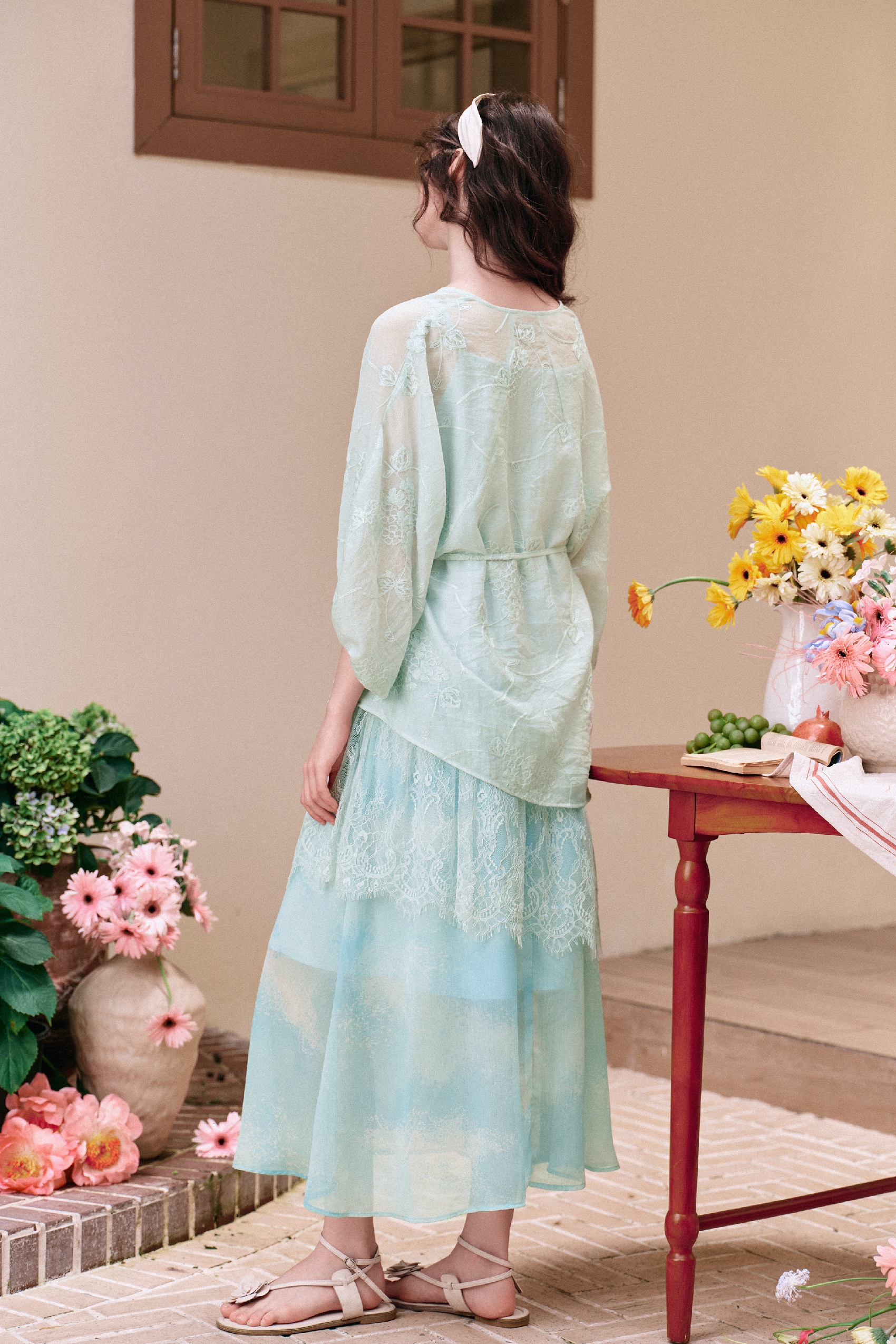 Tiered Ruffled Maxi Dress-LYONSENS