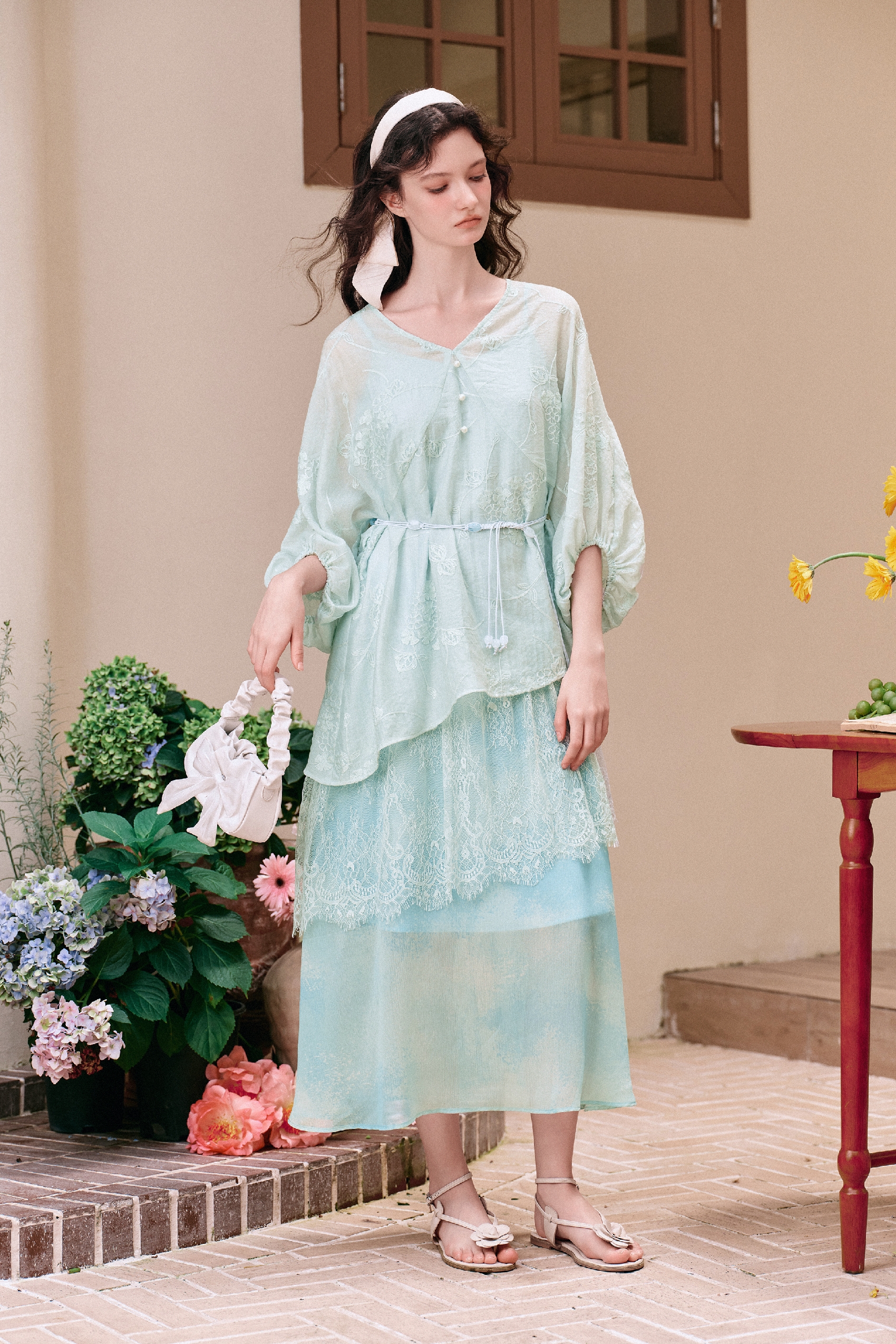 Tiered Ruffled Maxi Dress-LYONSENS