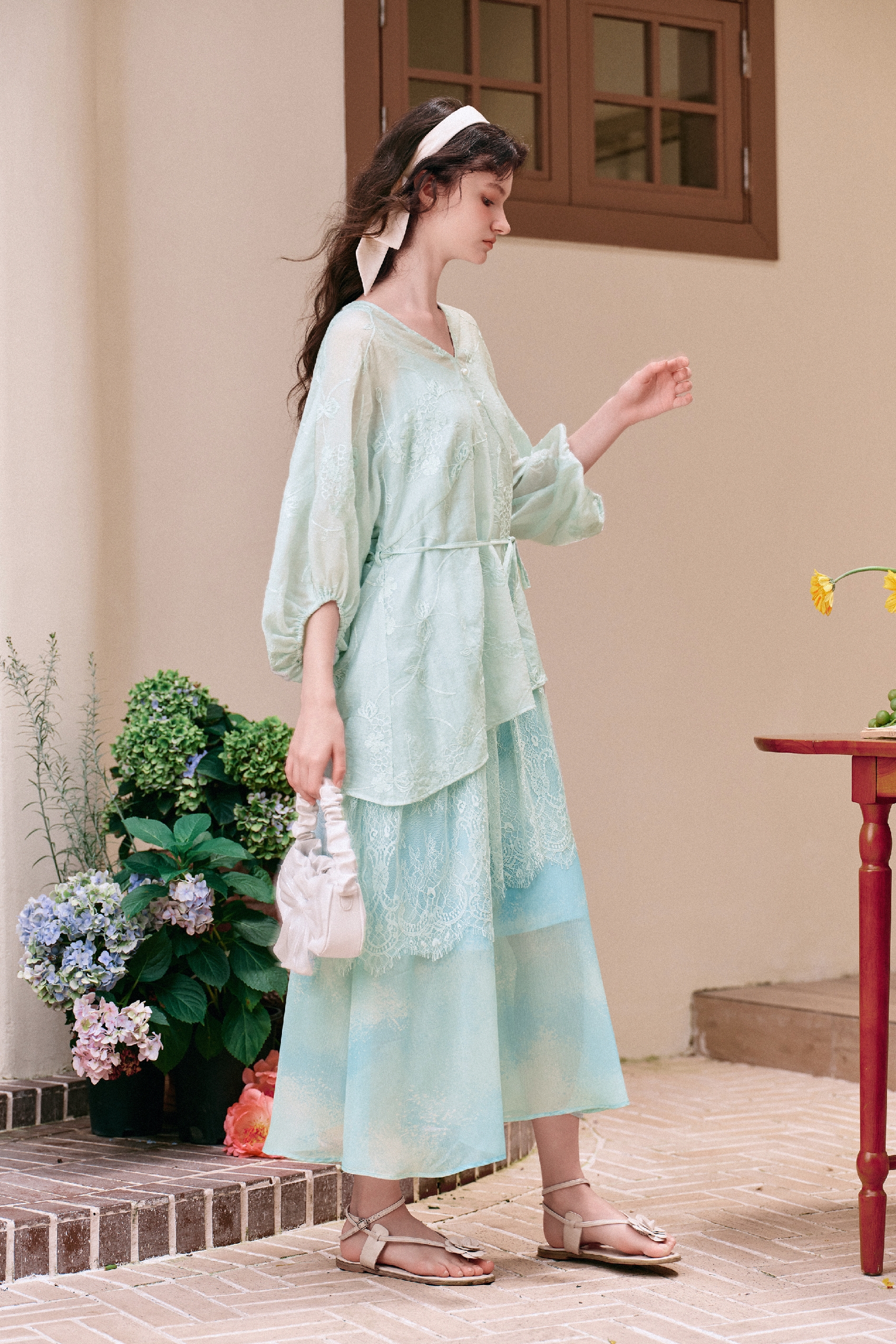 Tiered Ruffled Maxi Dress-LYONSENS