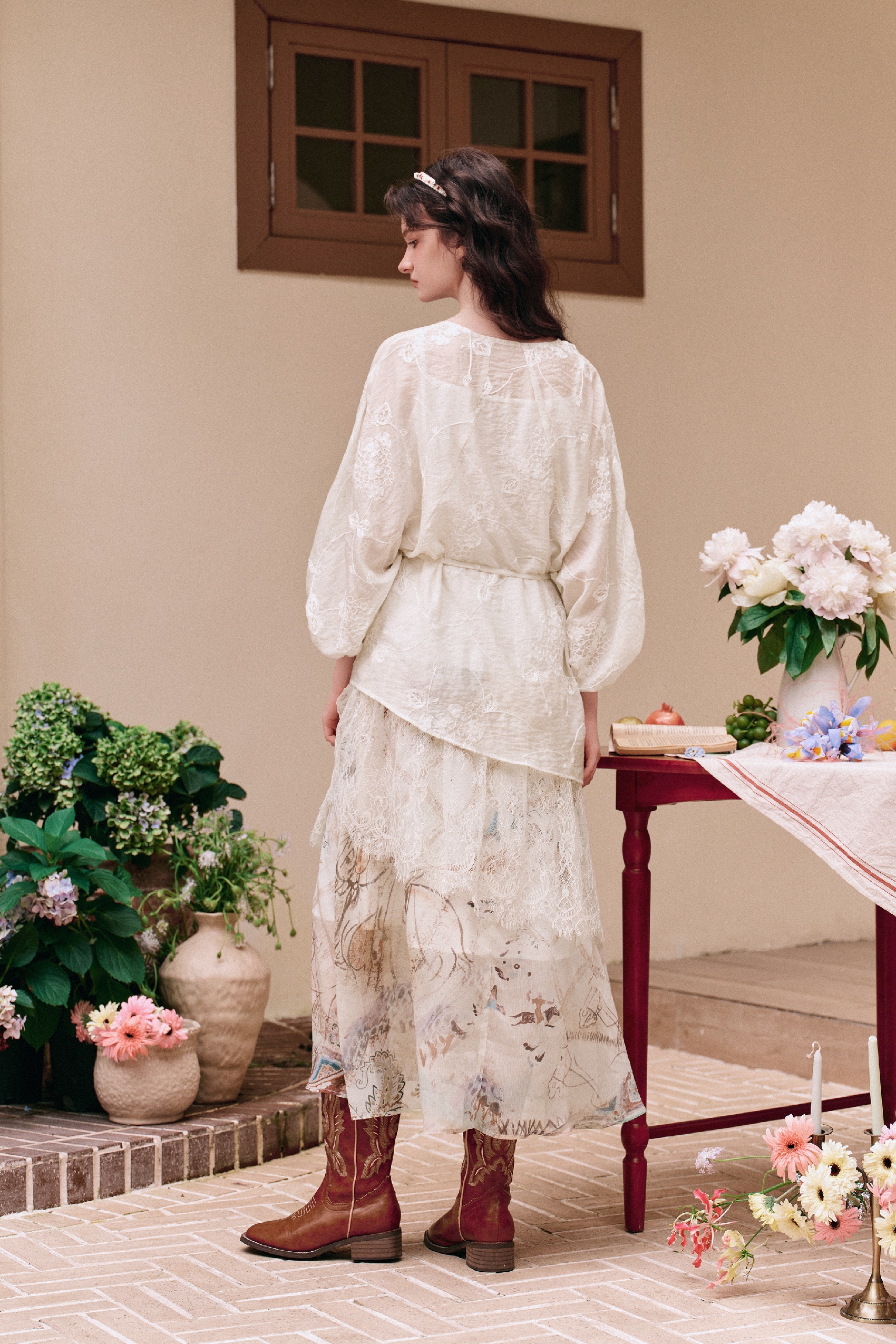 Tiered Ruffled Maxi Dress-LYONSENS