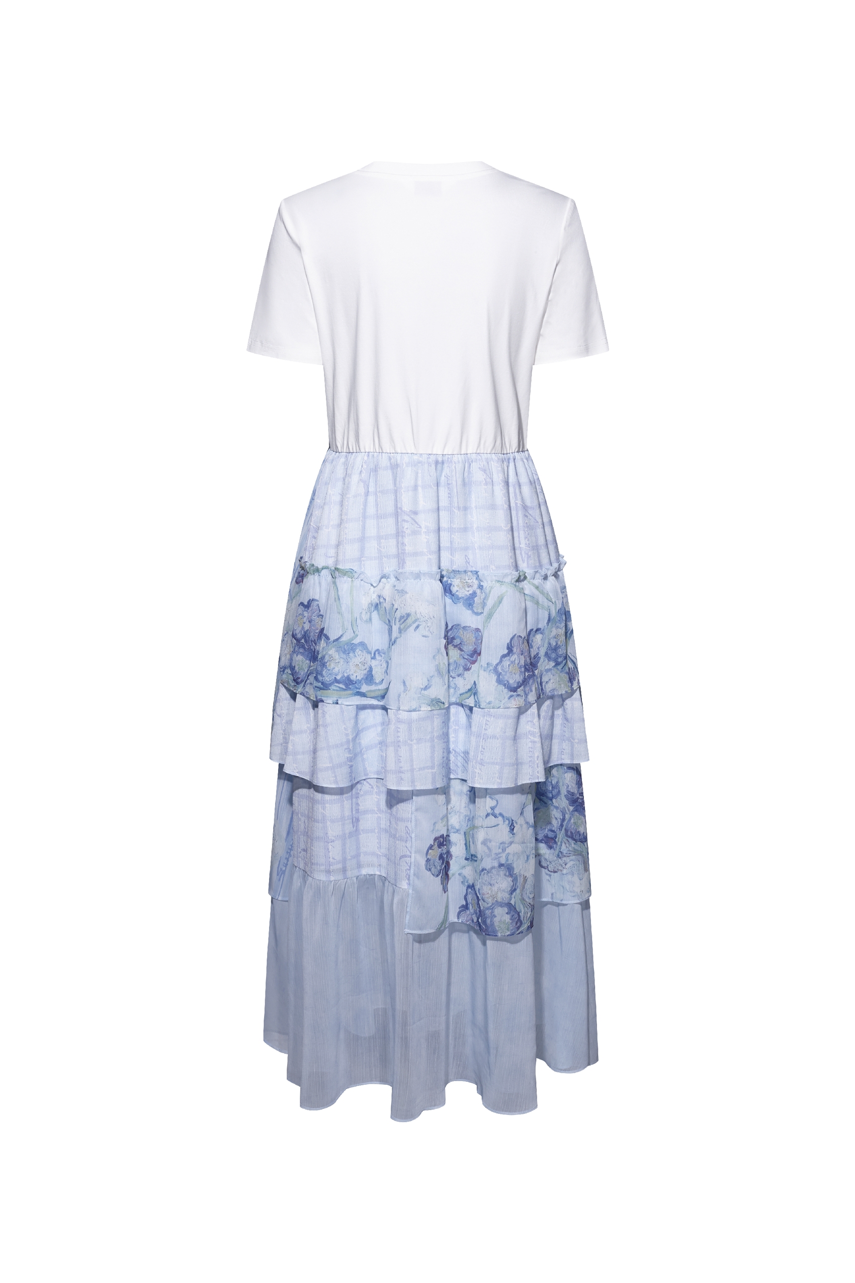 Waist-cinched Printed Dress