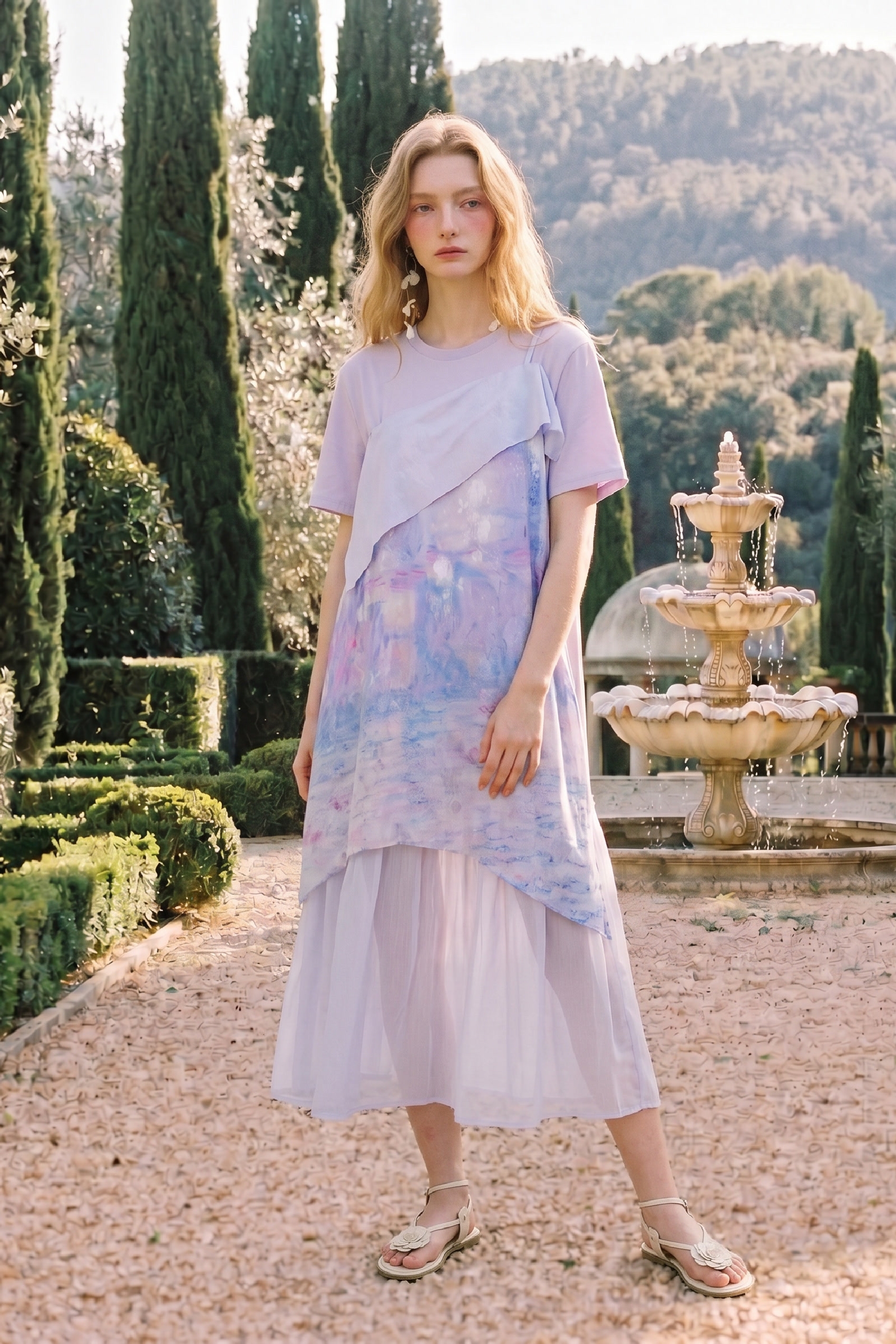 Gradient Printed Dress