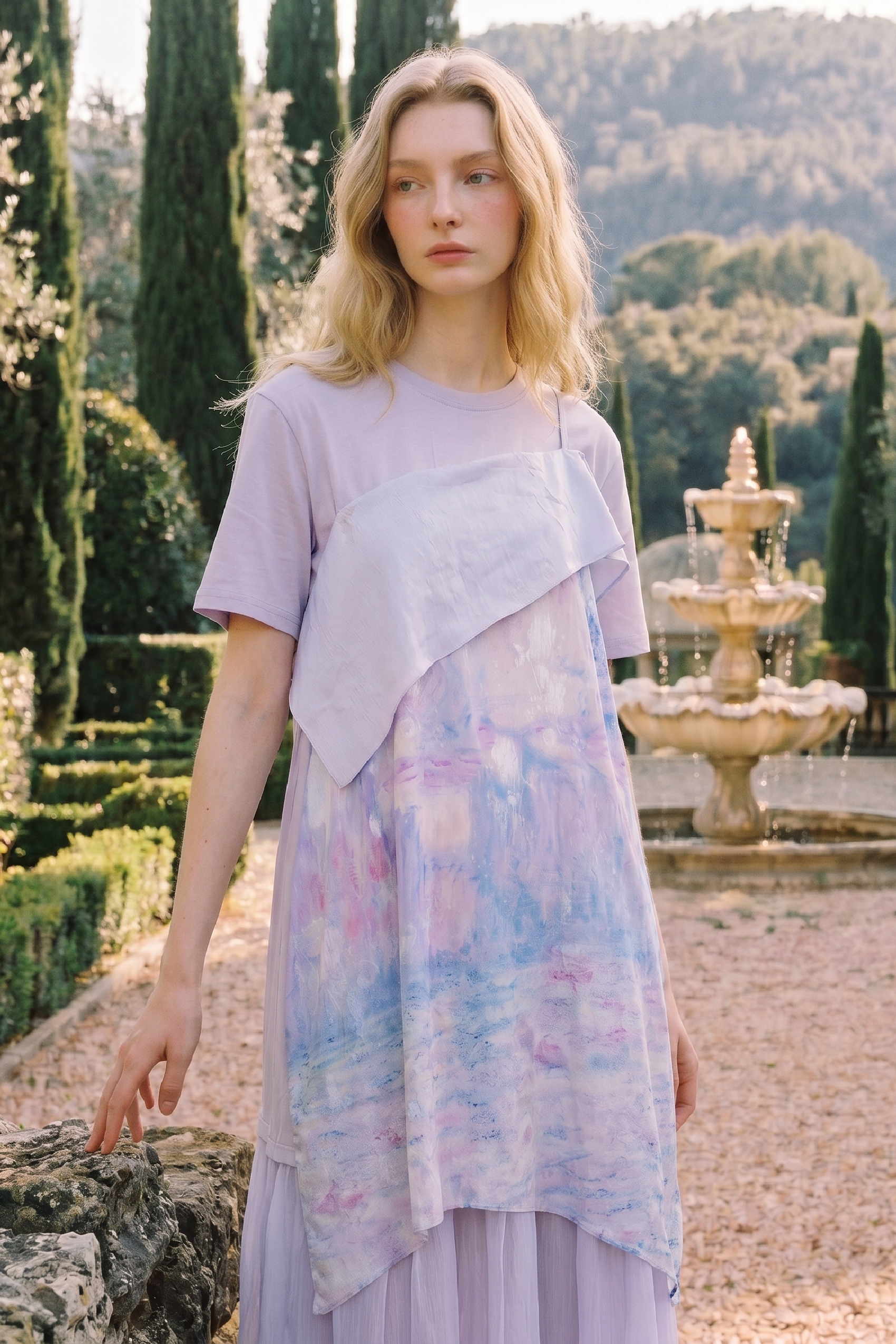 Gradient Printed Dress