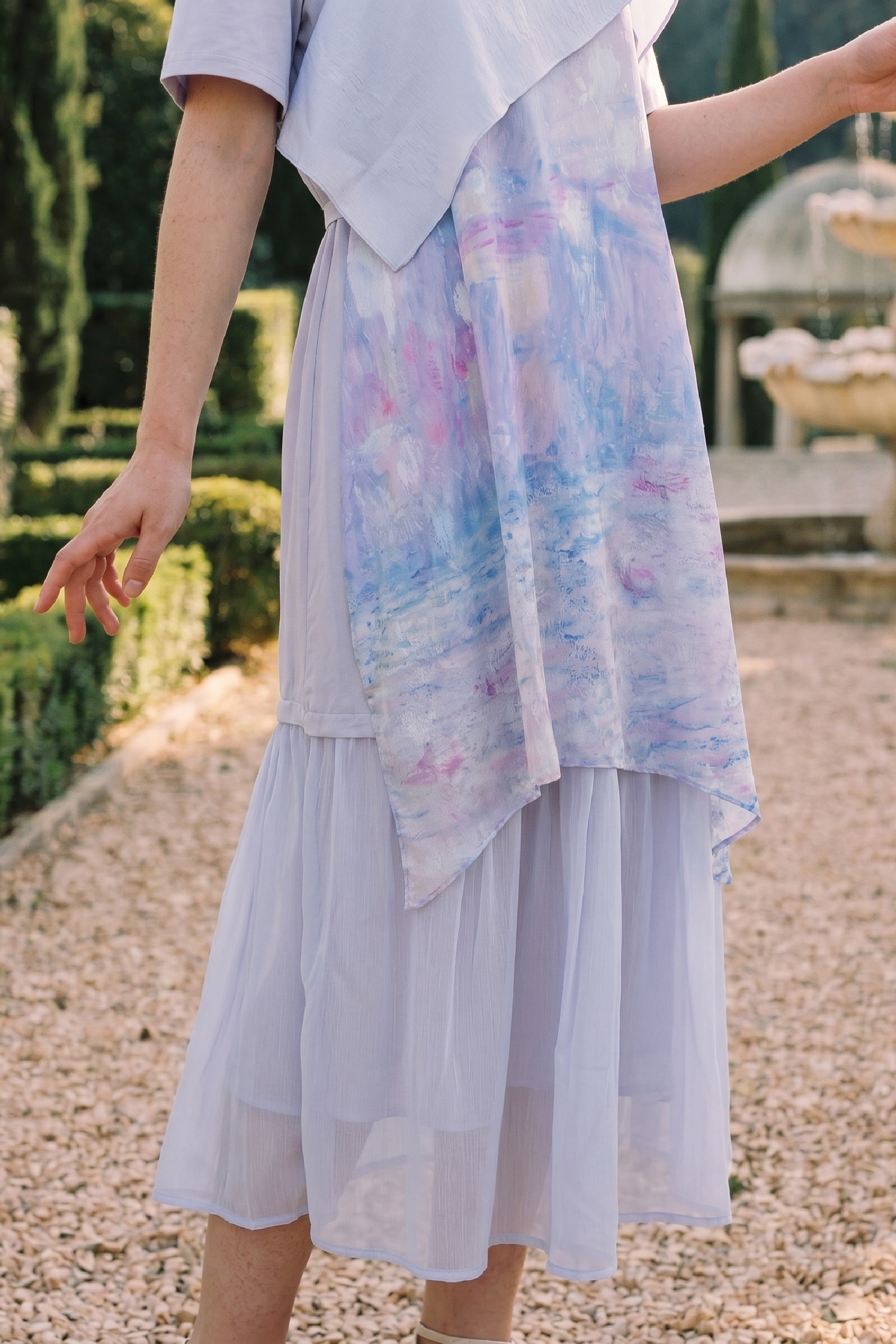 Gradient Printed Dress