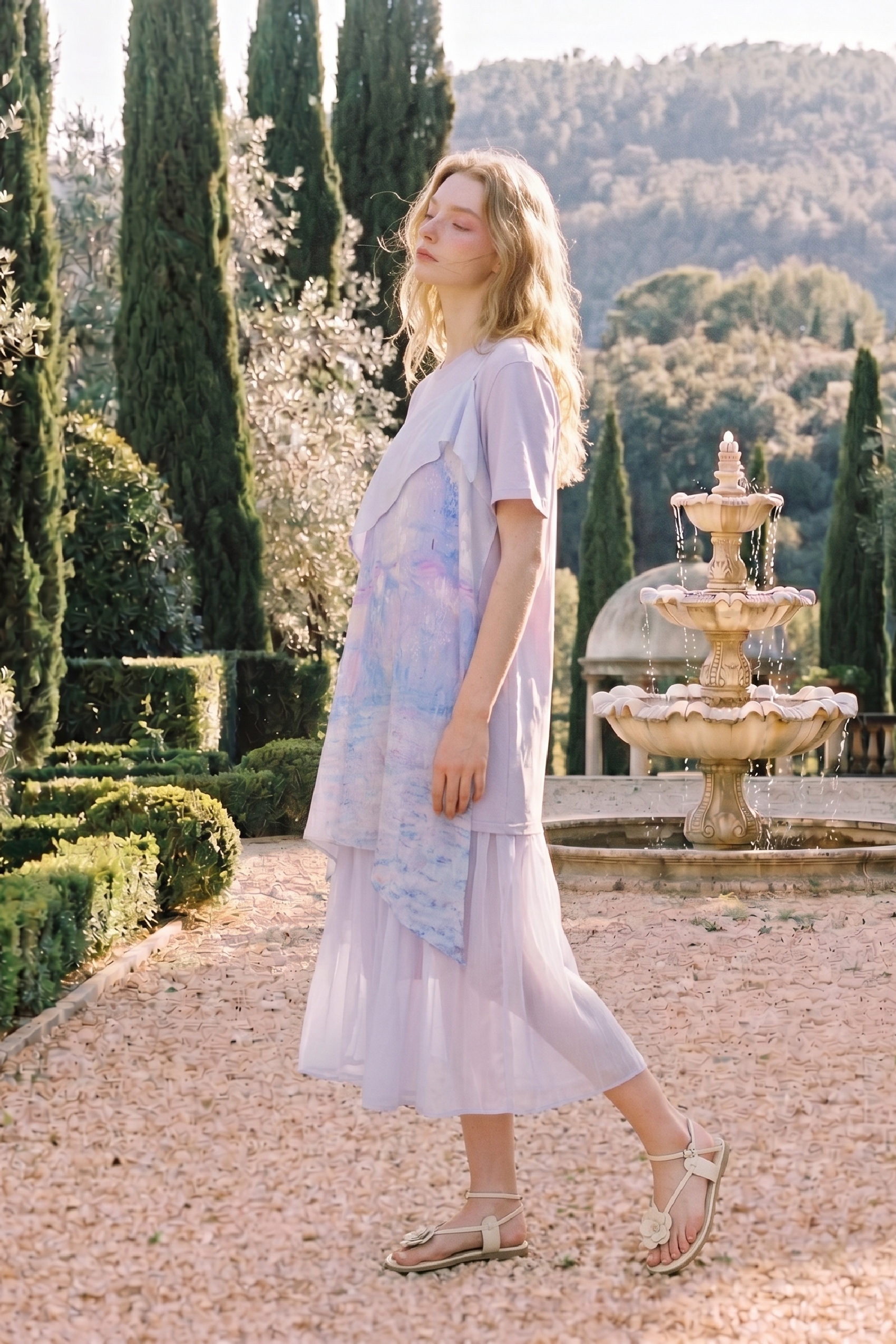 Gradient Printed Dress