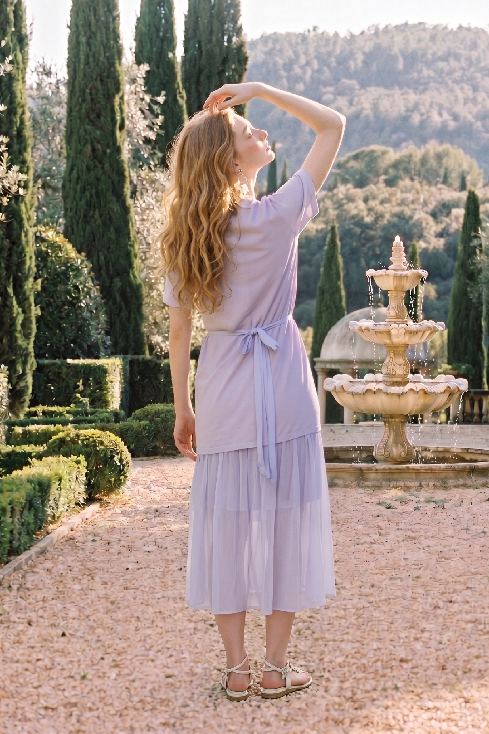 Gradient Printed Dress