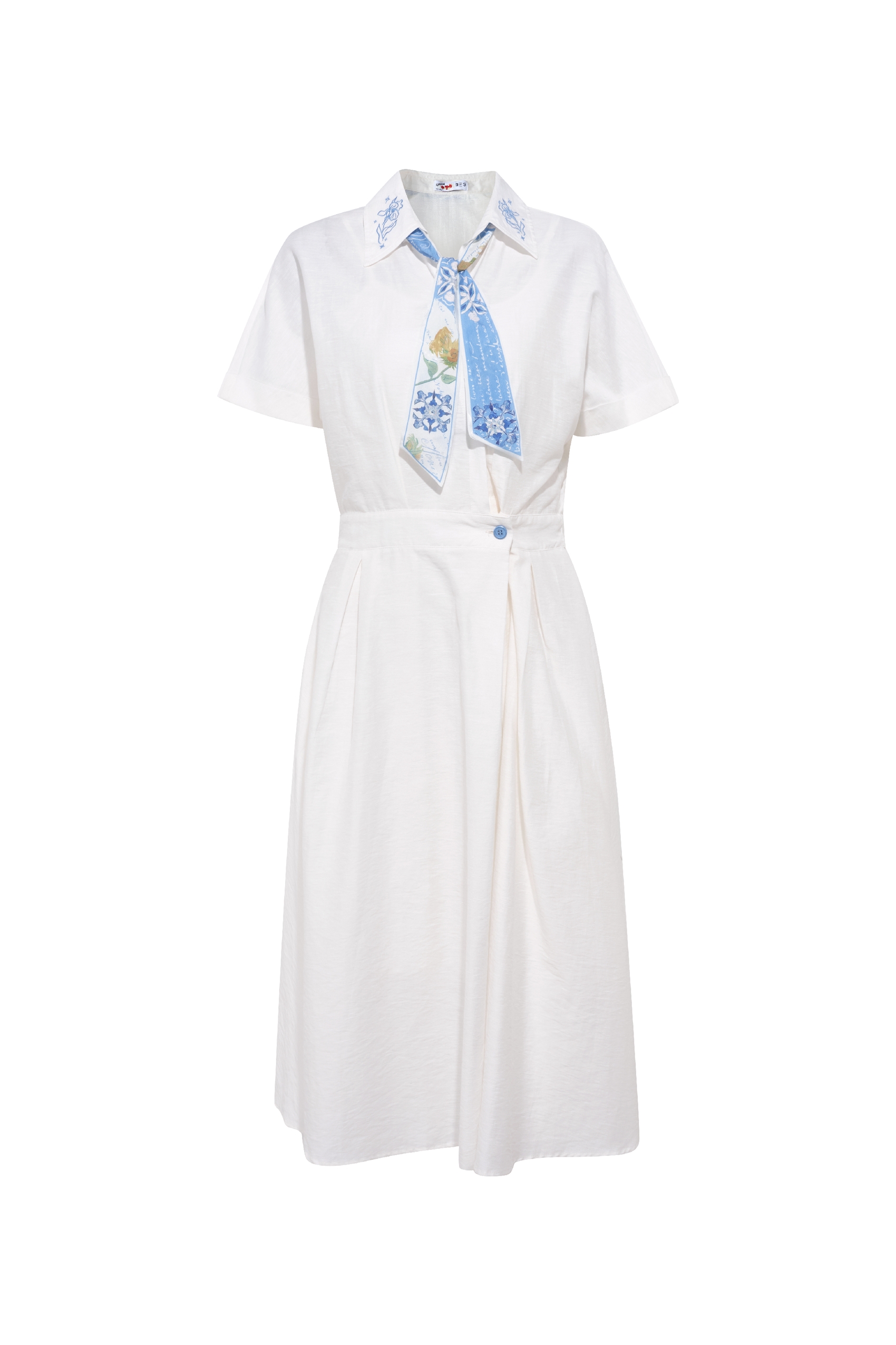 Ribbon Detail Waist Fitted Dress