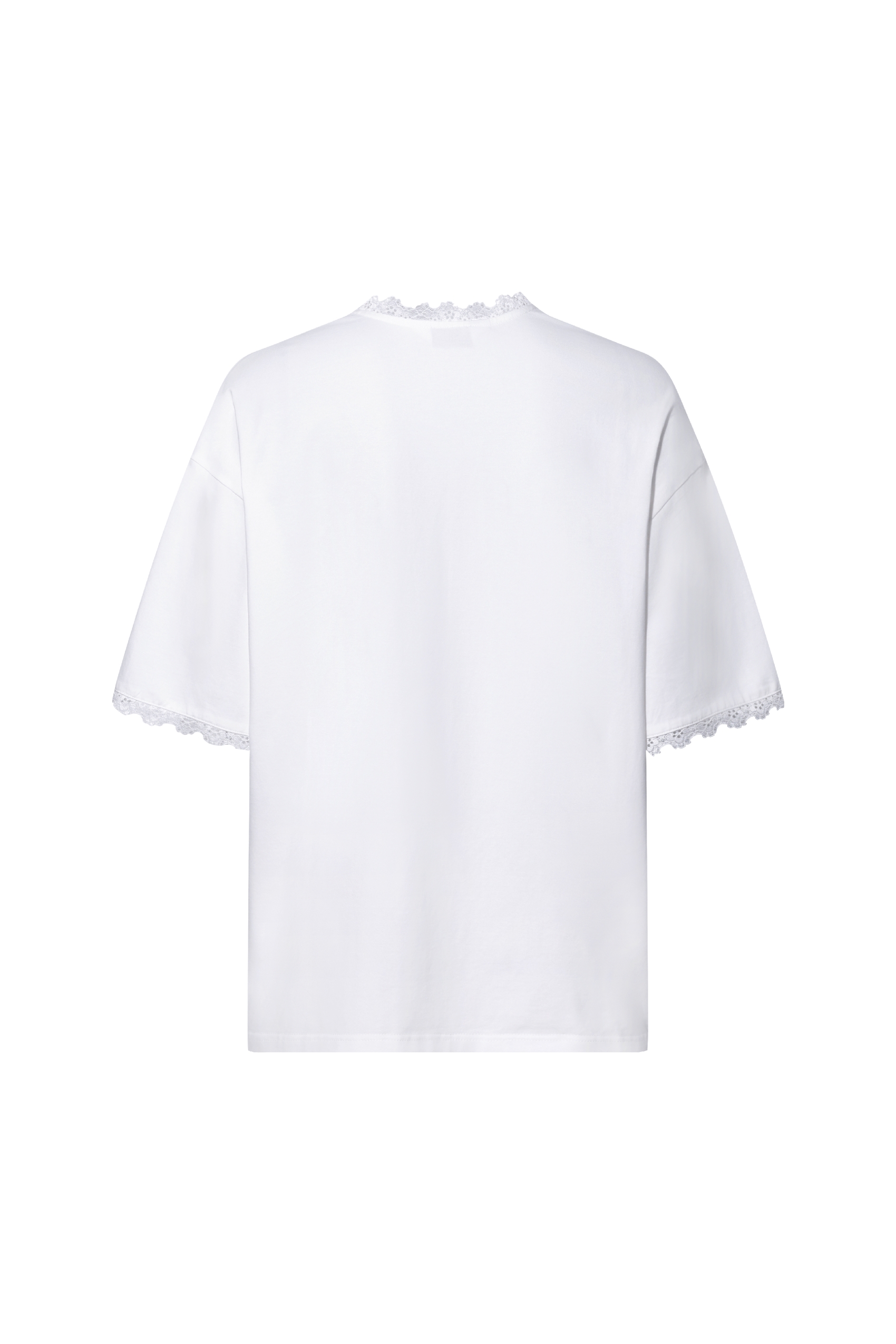 Lace Patchwork T-Shirt-LYONSENS