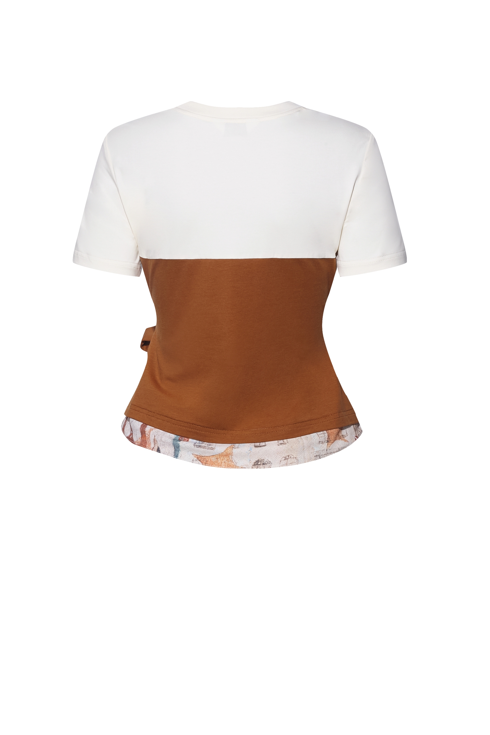 Colorblock Embroidered T-Shirt