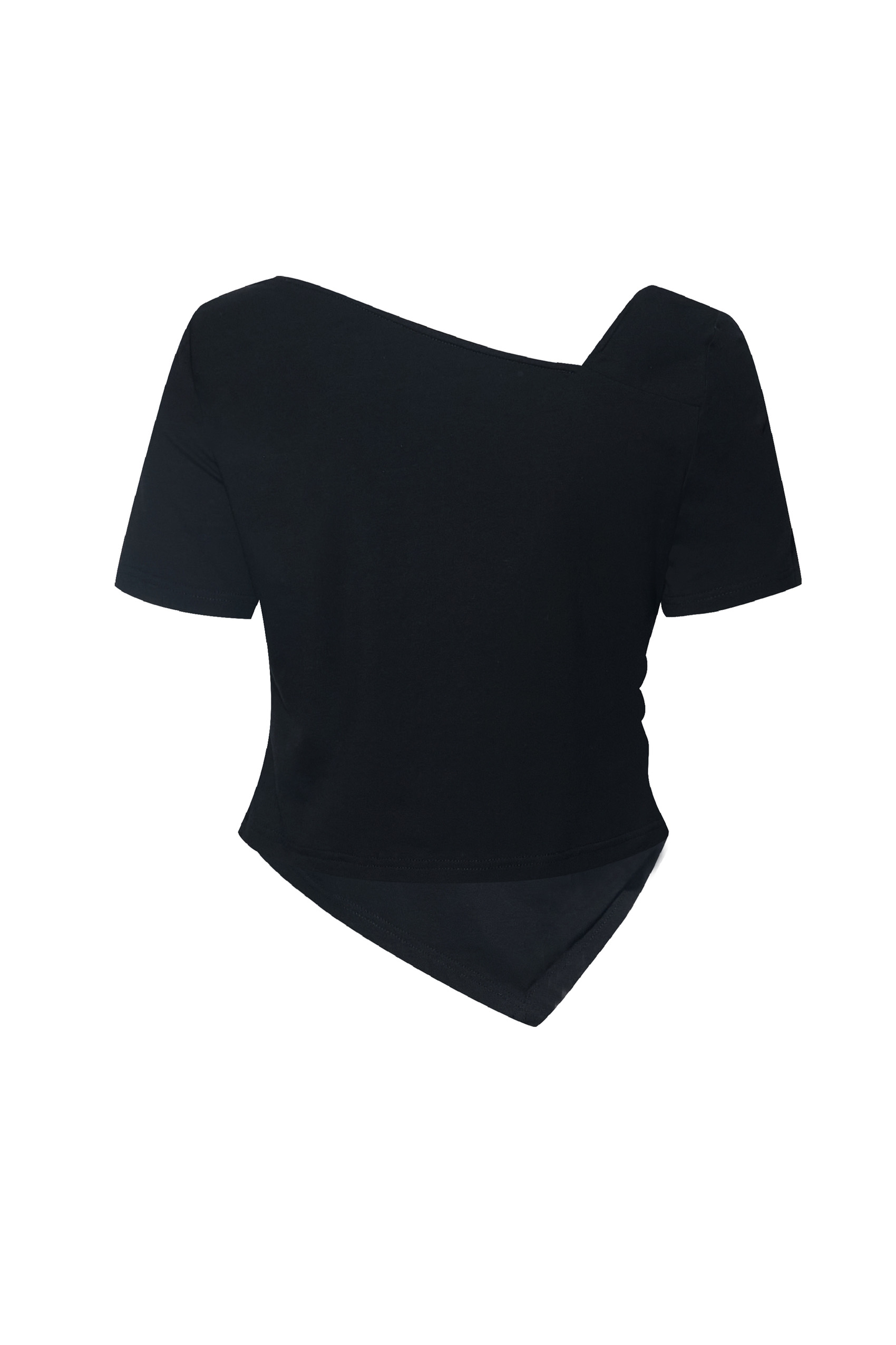 Asymmetrical Printed T-Shirt