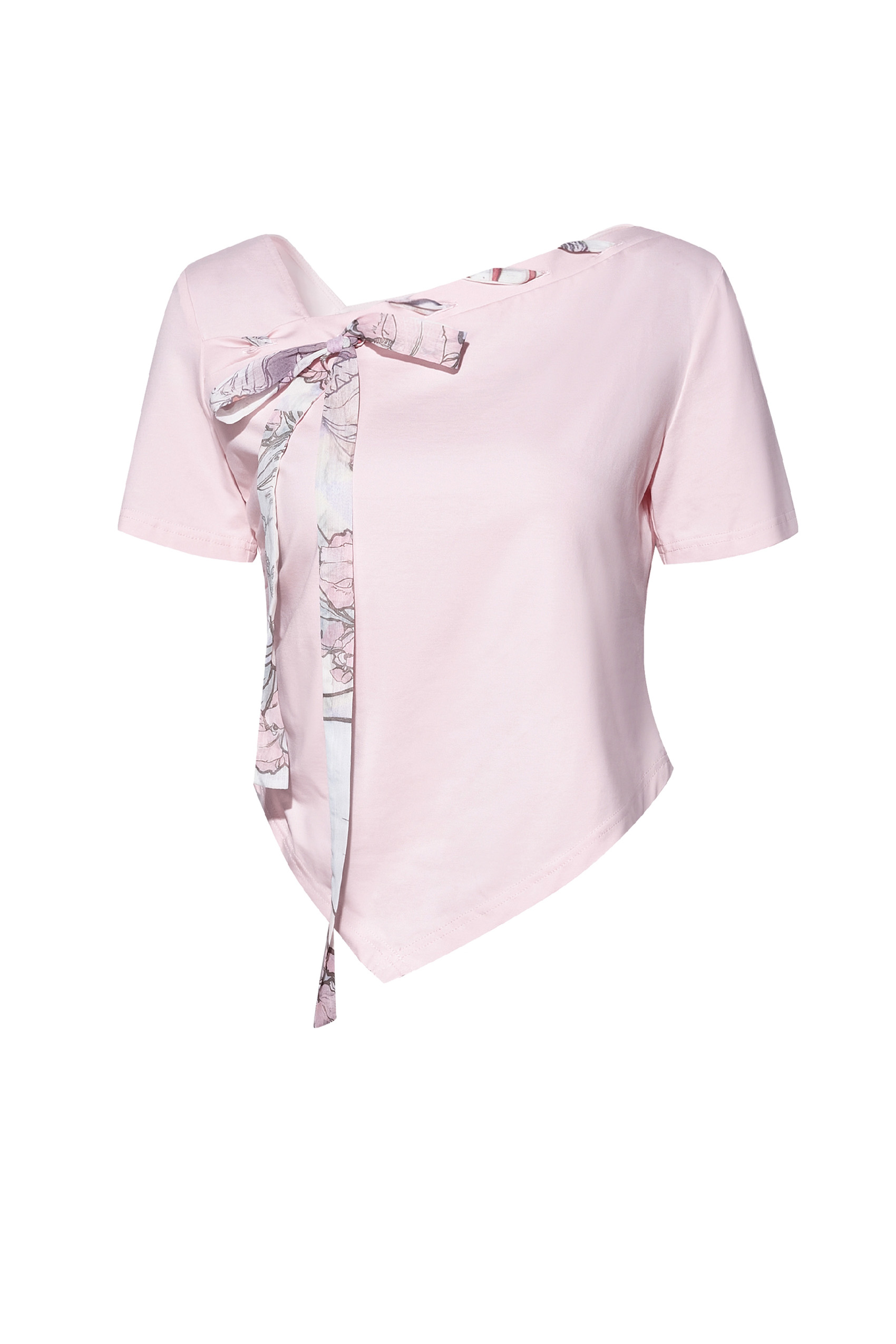 Asymmetrical Printed T-Shirt