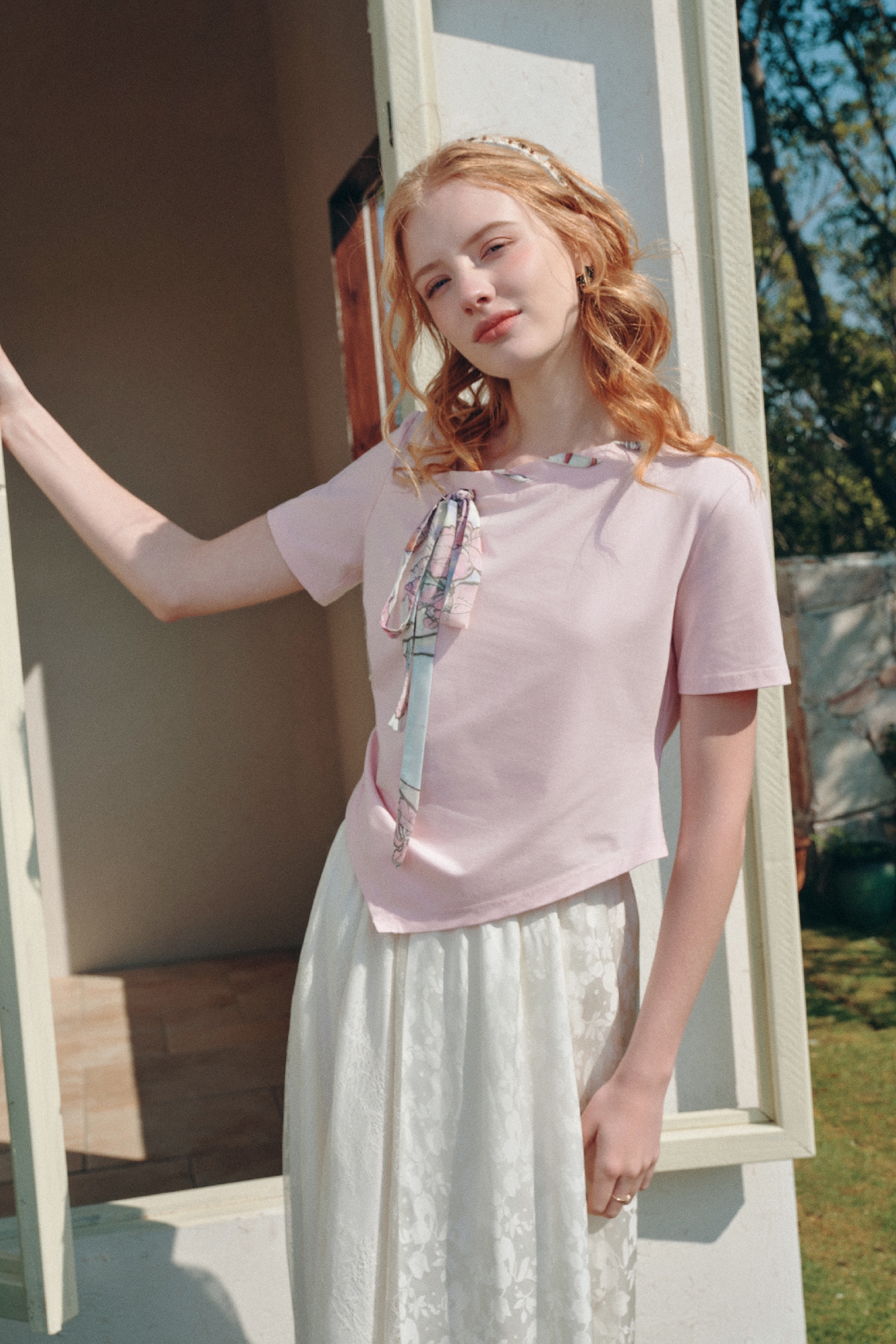 Asymmetrical Printed T-Shirt