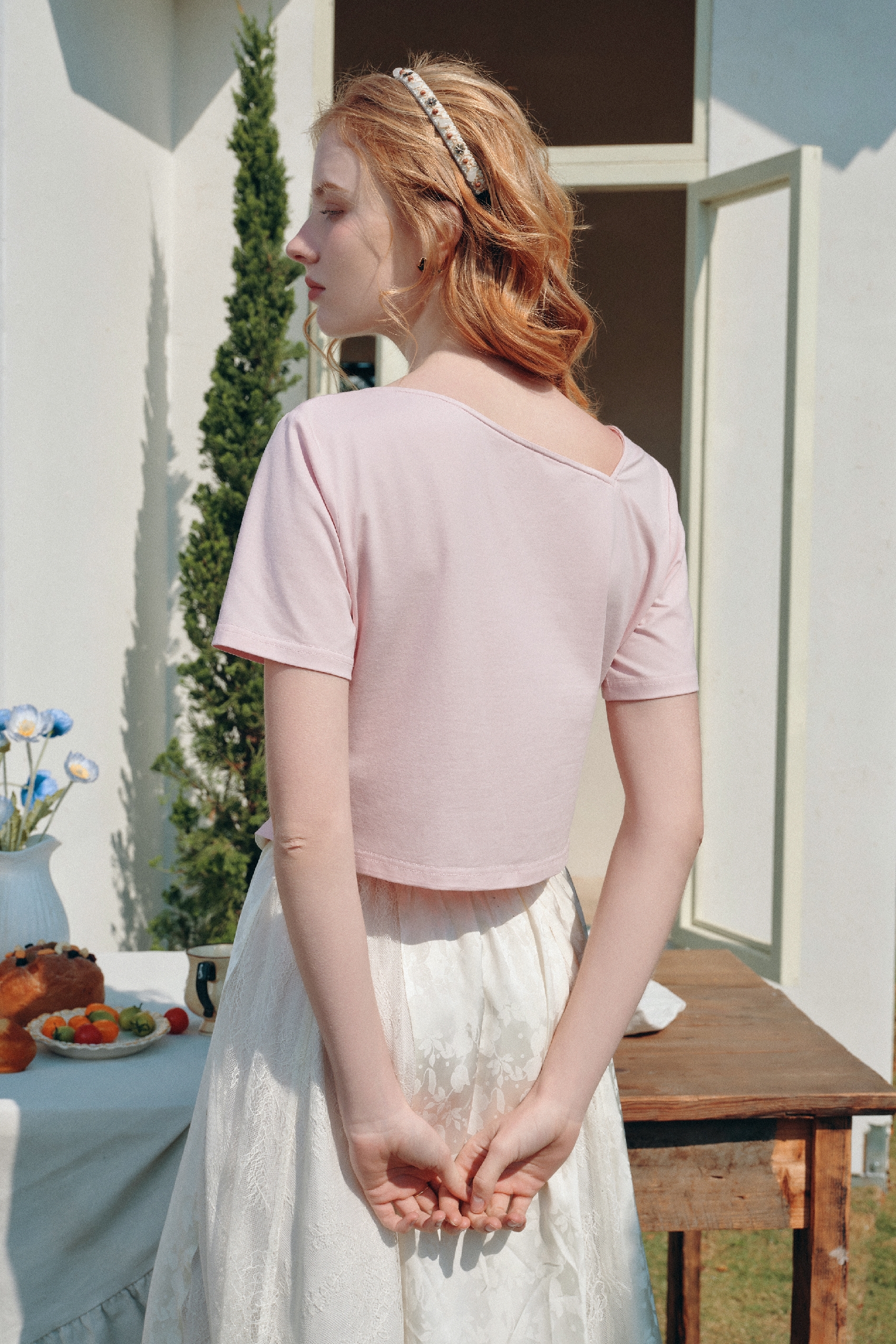 Asymmetrical Printed T-Shirt