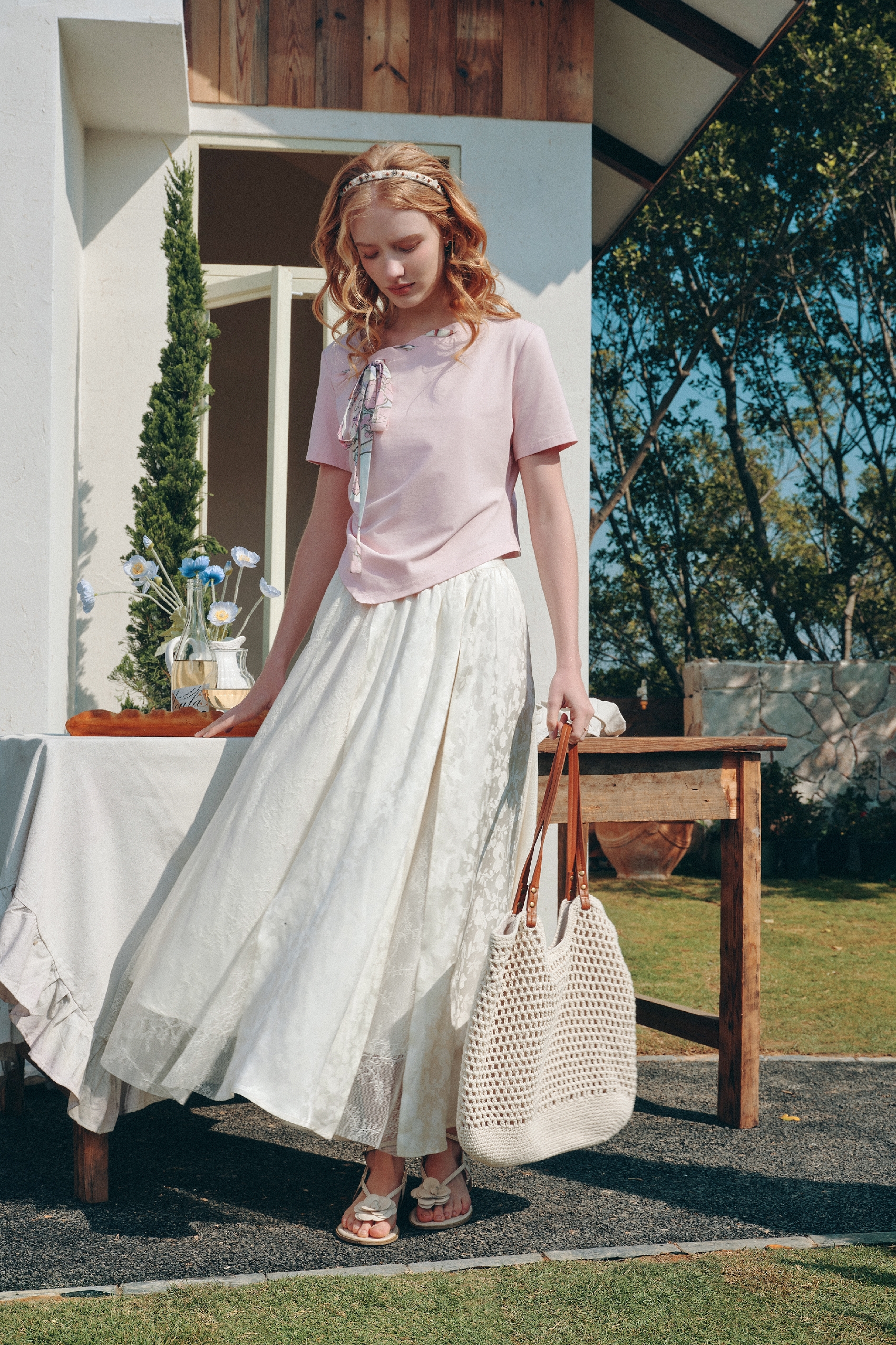 Asymmetrical Printed T-Shirt