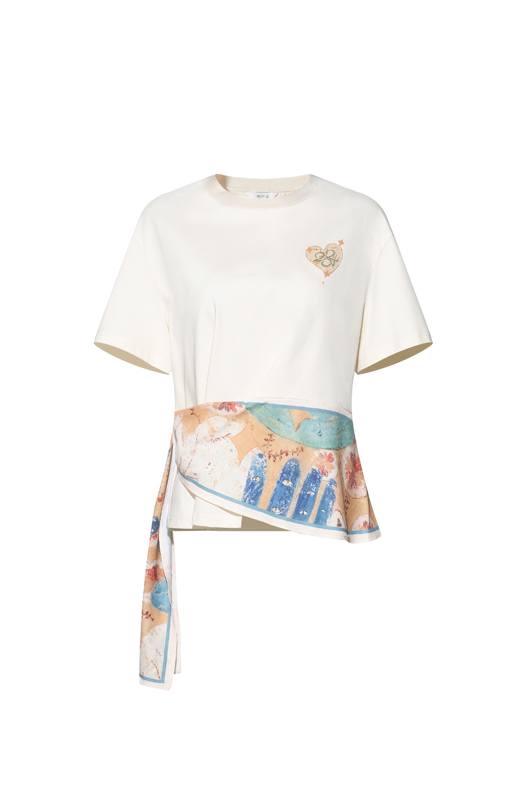 Patchwork Asymmetrical T-Shirt
