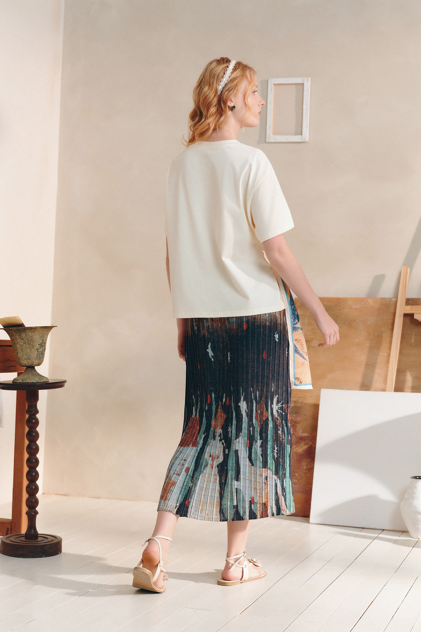 Patchwork Asymmetrical T-Shirt