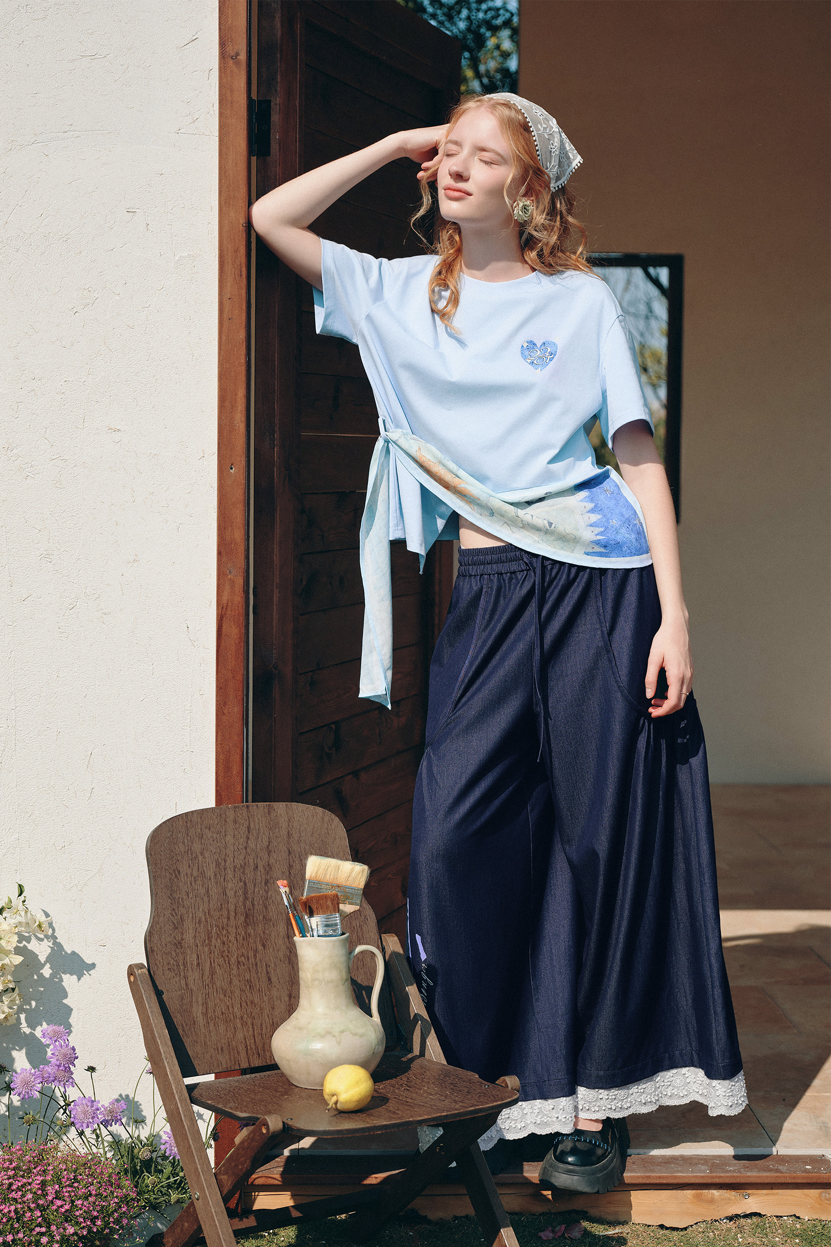 Patchwork Asymmetrical T-Shirt