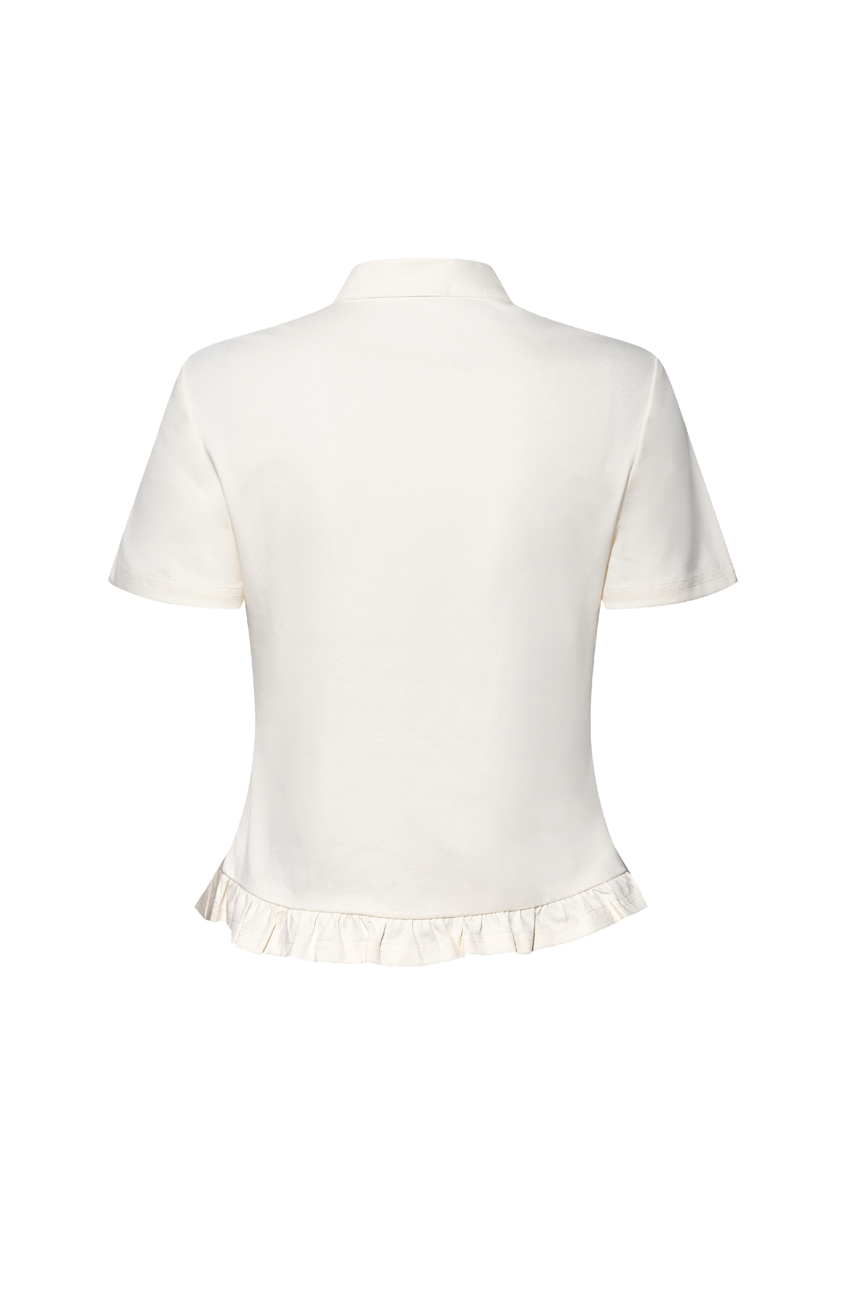 Embroidered Frog Button T-Shirt