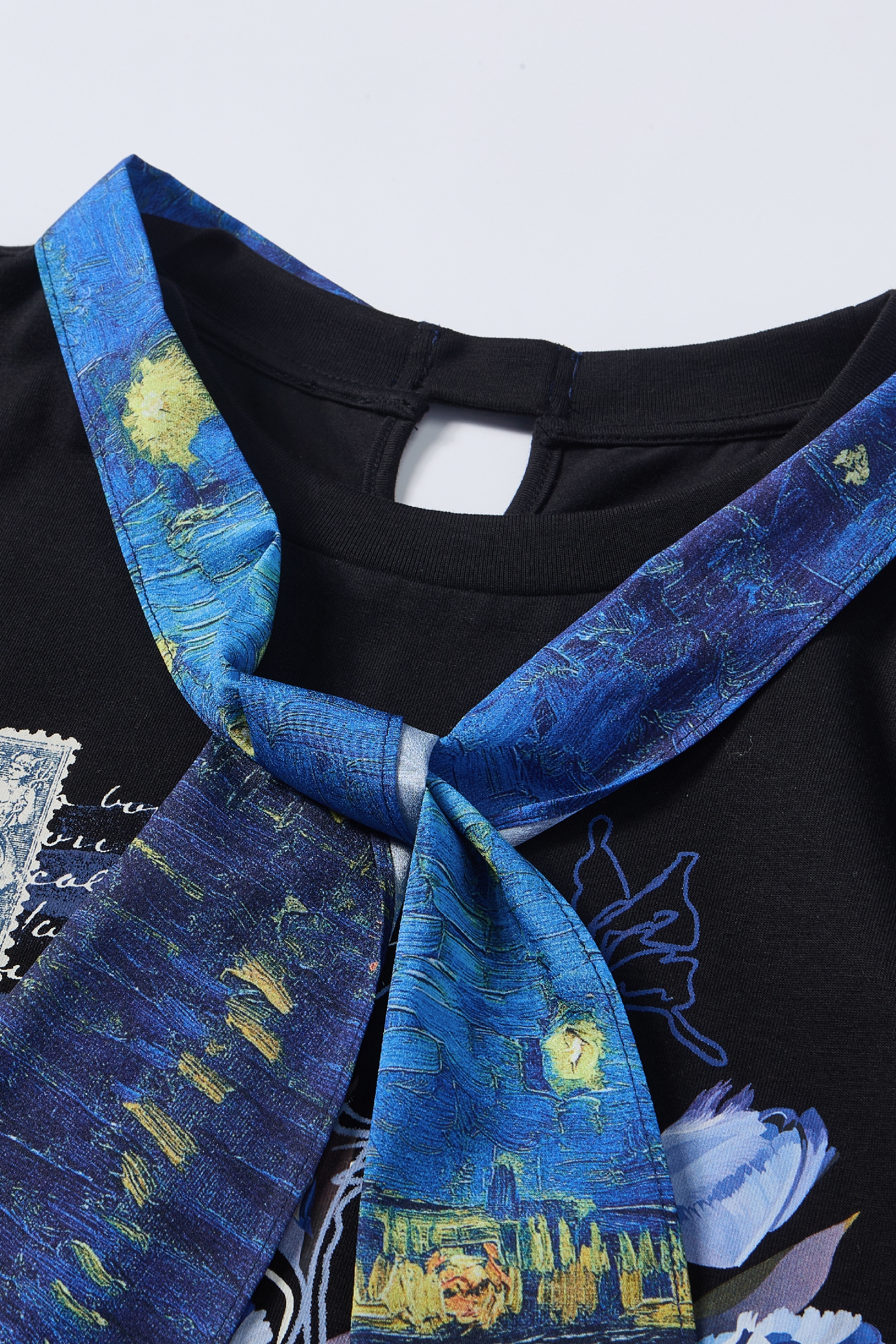 Black Printed T-Shirt