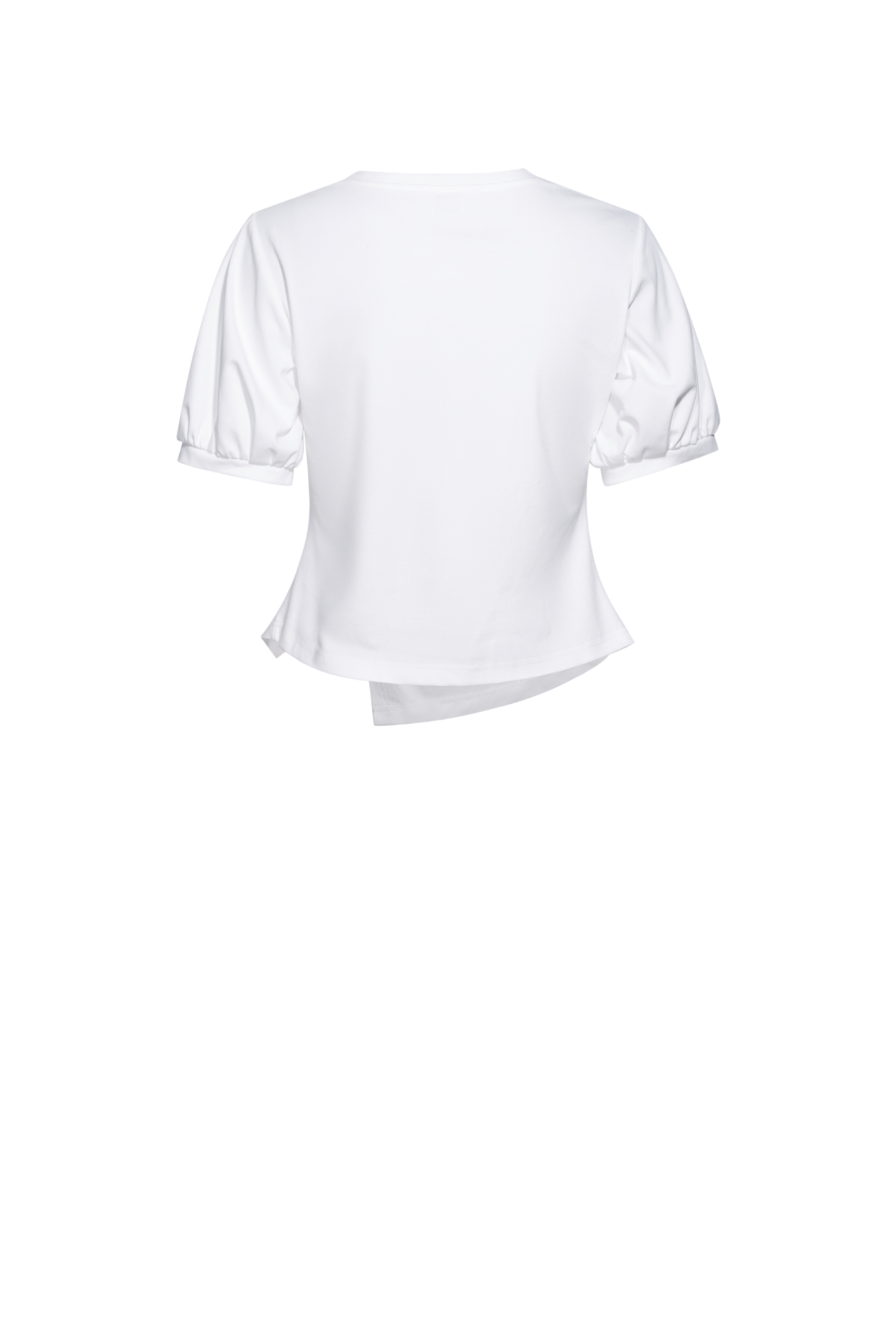 Embroidered Waist-Cinched T-Shirt