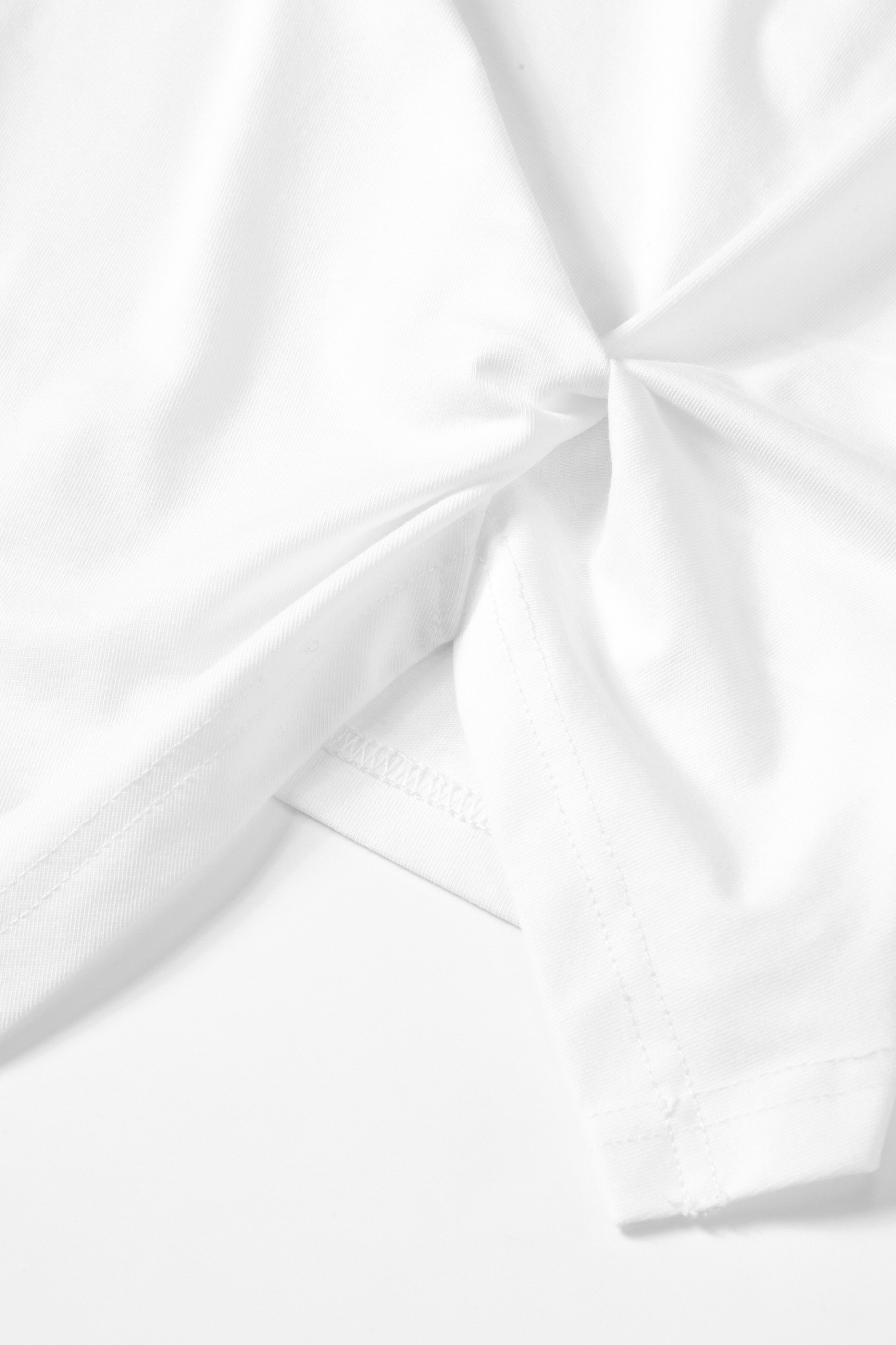 Embroidered Waist-Cinched T-Shirt