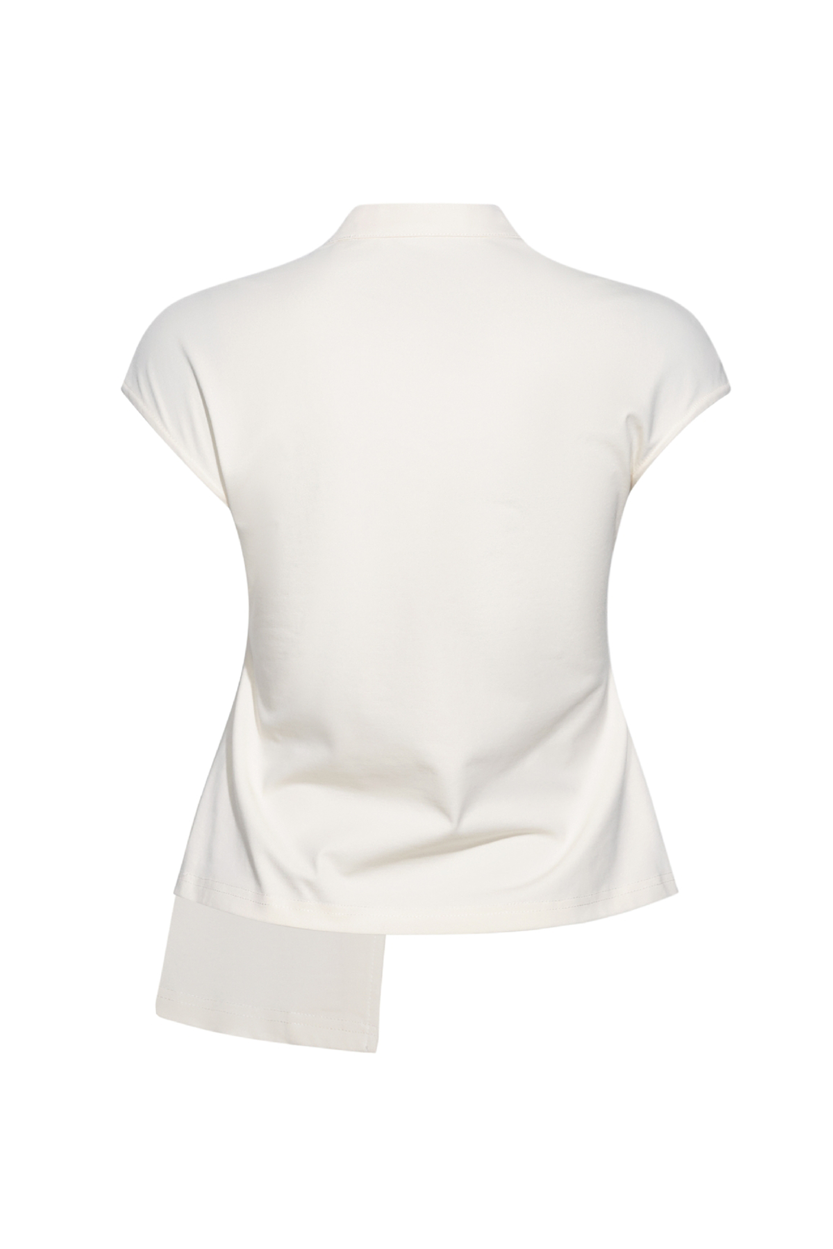 Ruffled Embroidered T-Shirt