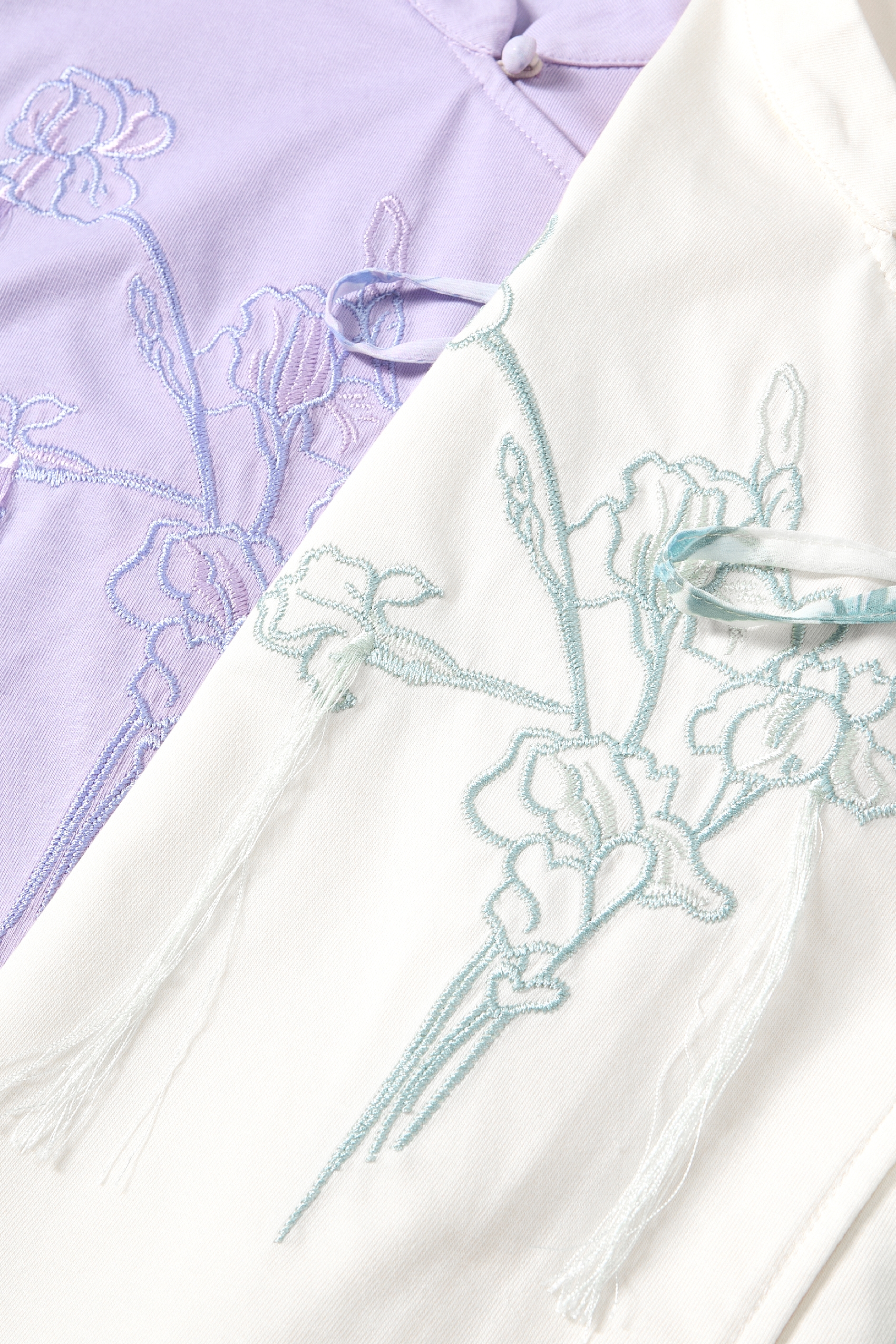 Ruffled Embroidered T-Shirt