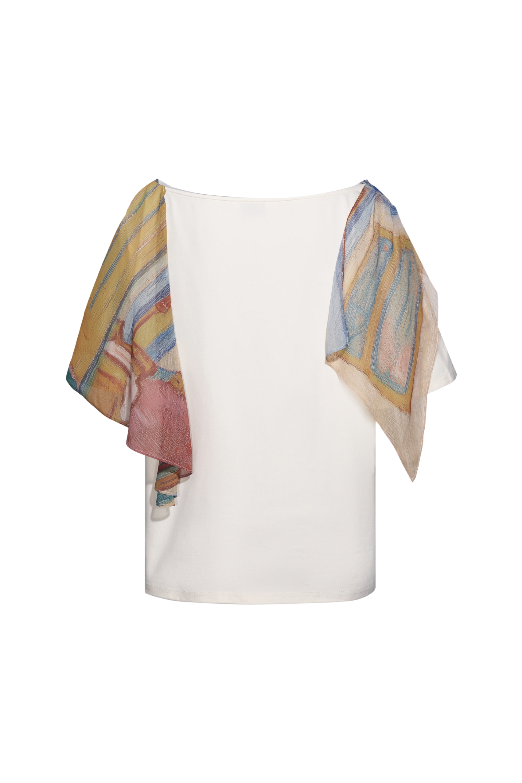 Off-Shoulder Printed T-Shirt