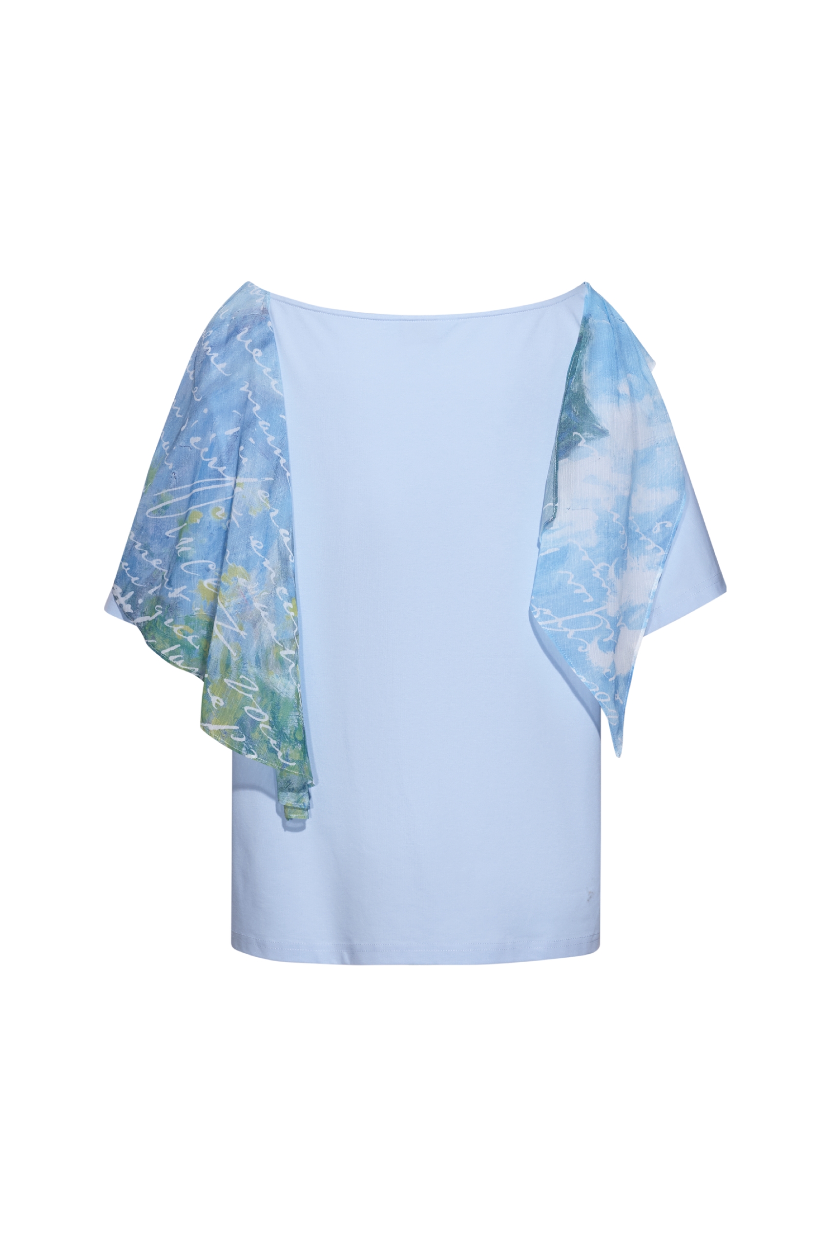 Off-Shoulder Printed T-Shirt