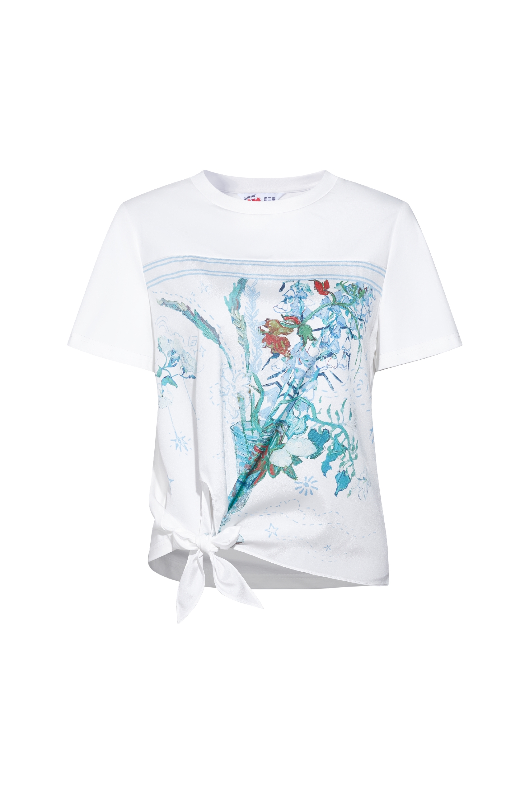 White Printed T-Shirt