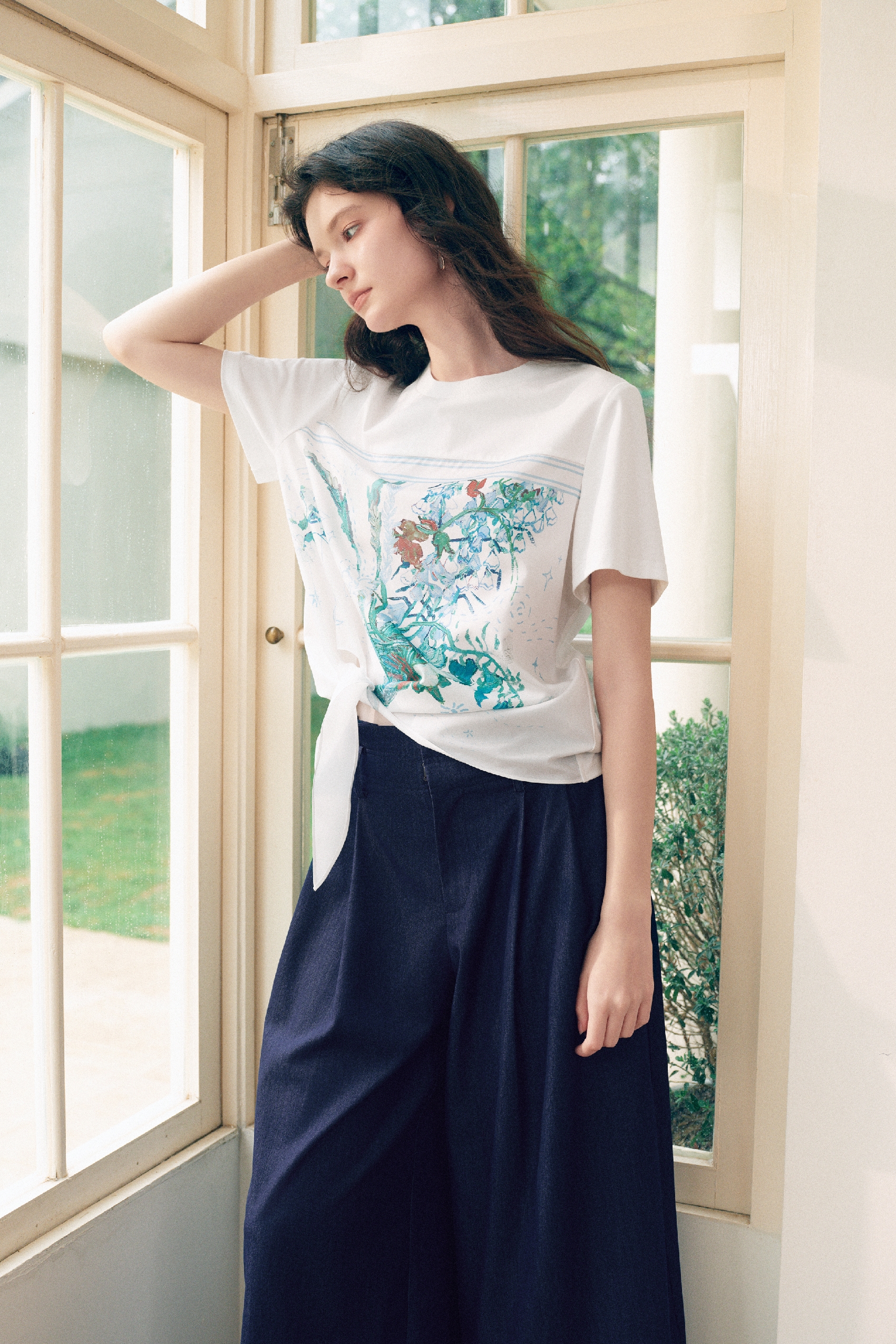 White Printed T-Shirt