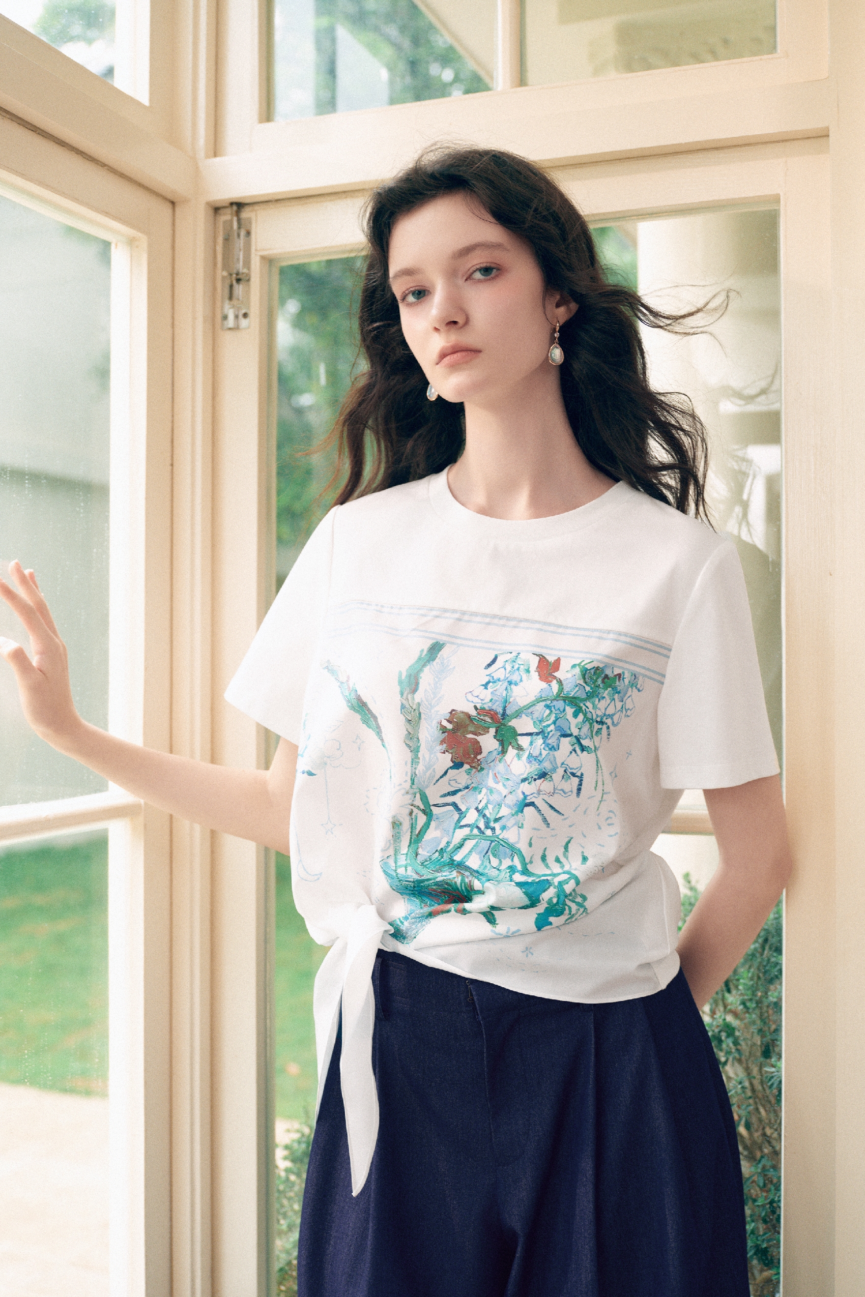 White Printed T-Shirt