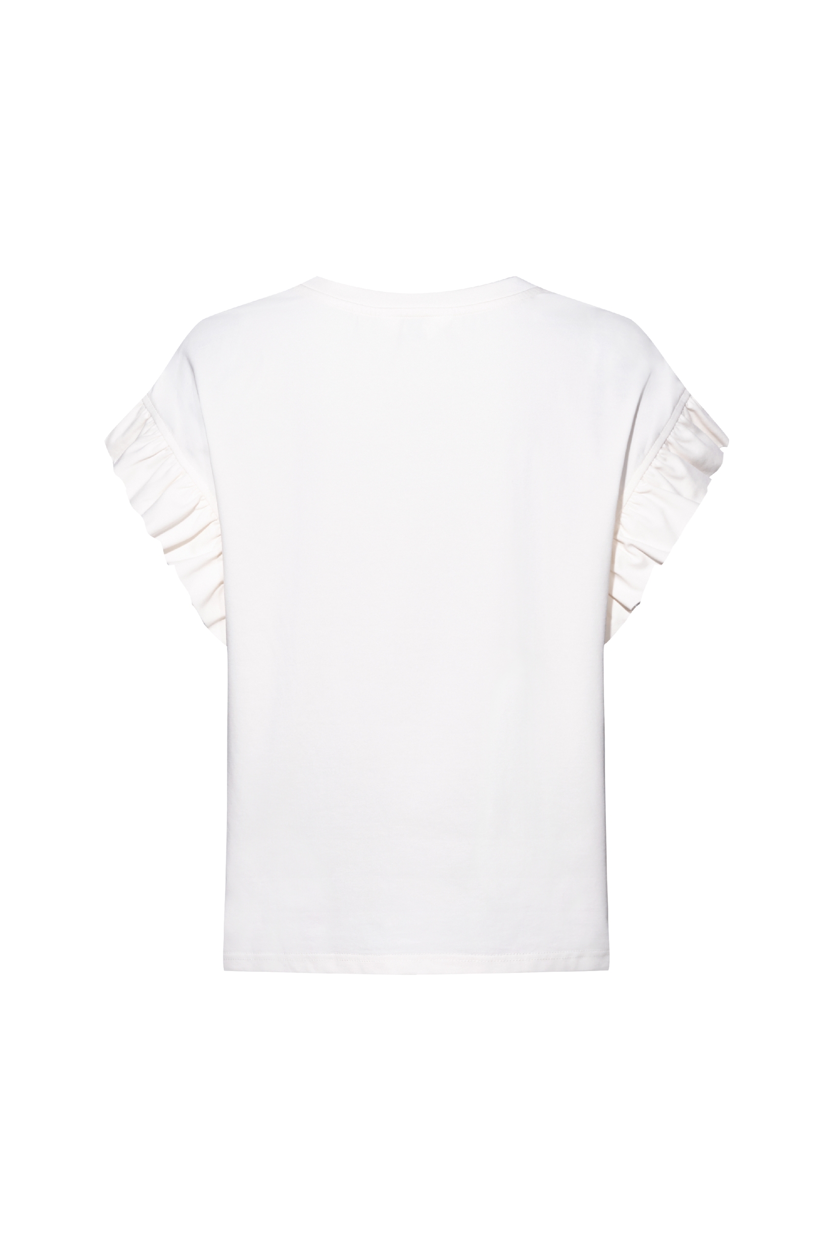 Ruffled Printed T-Shirt