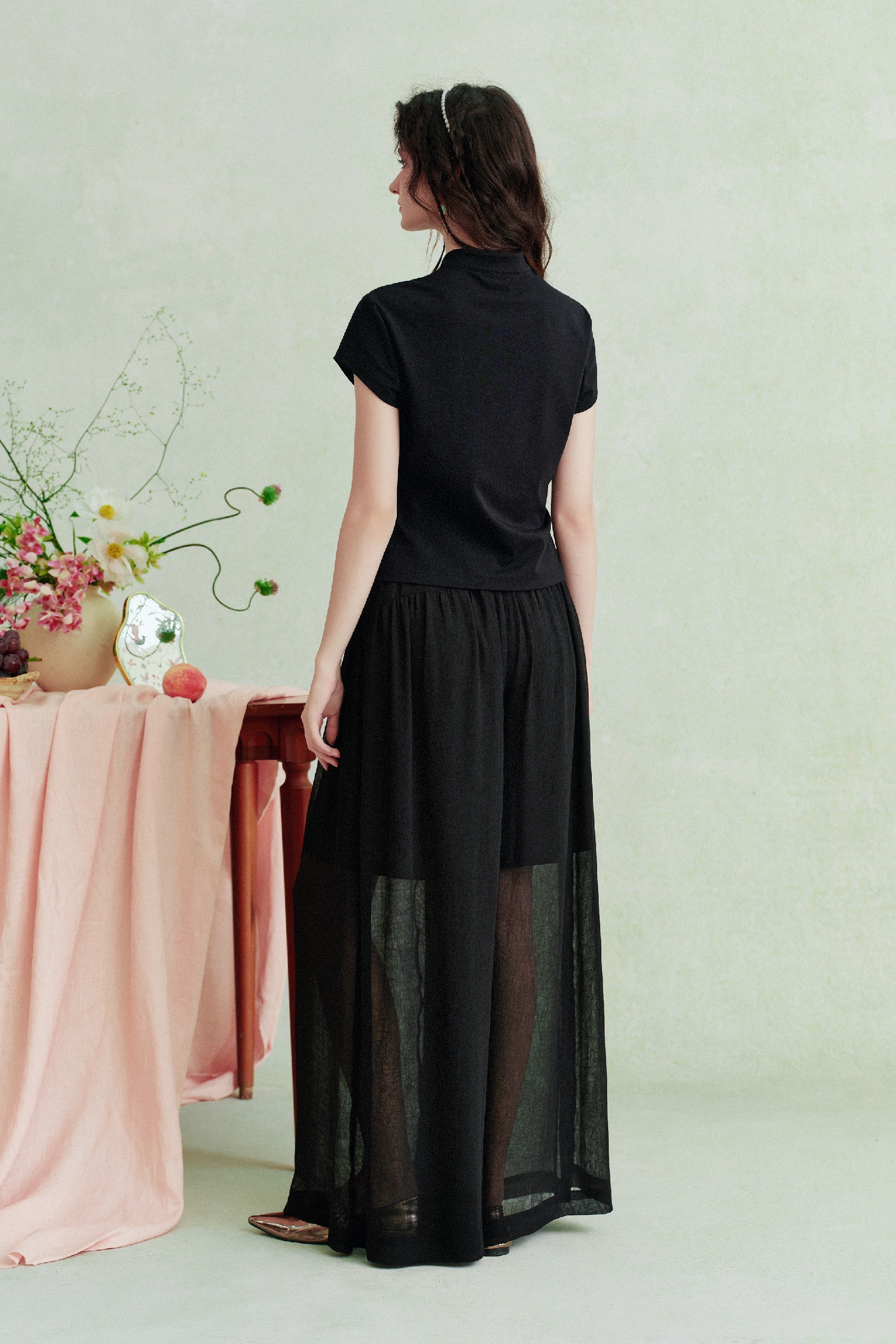 Embroidered Printed T-Shirt