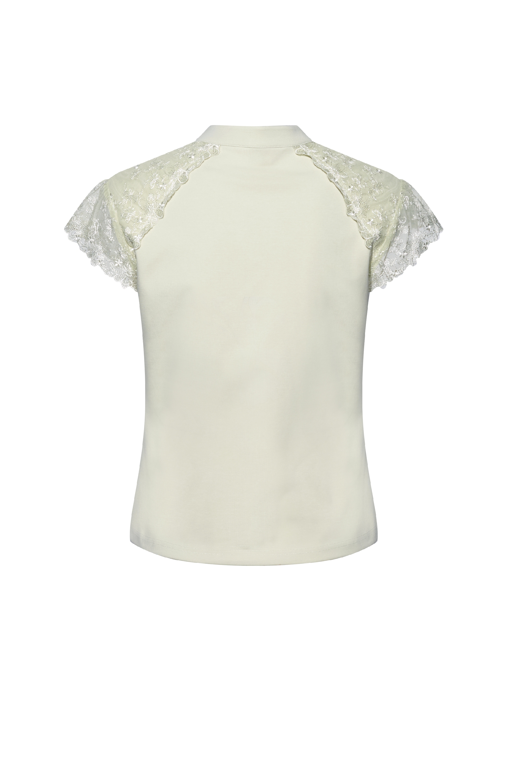 Lace Patchwork Printed T-Shirt