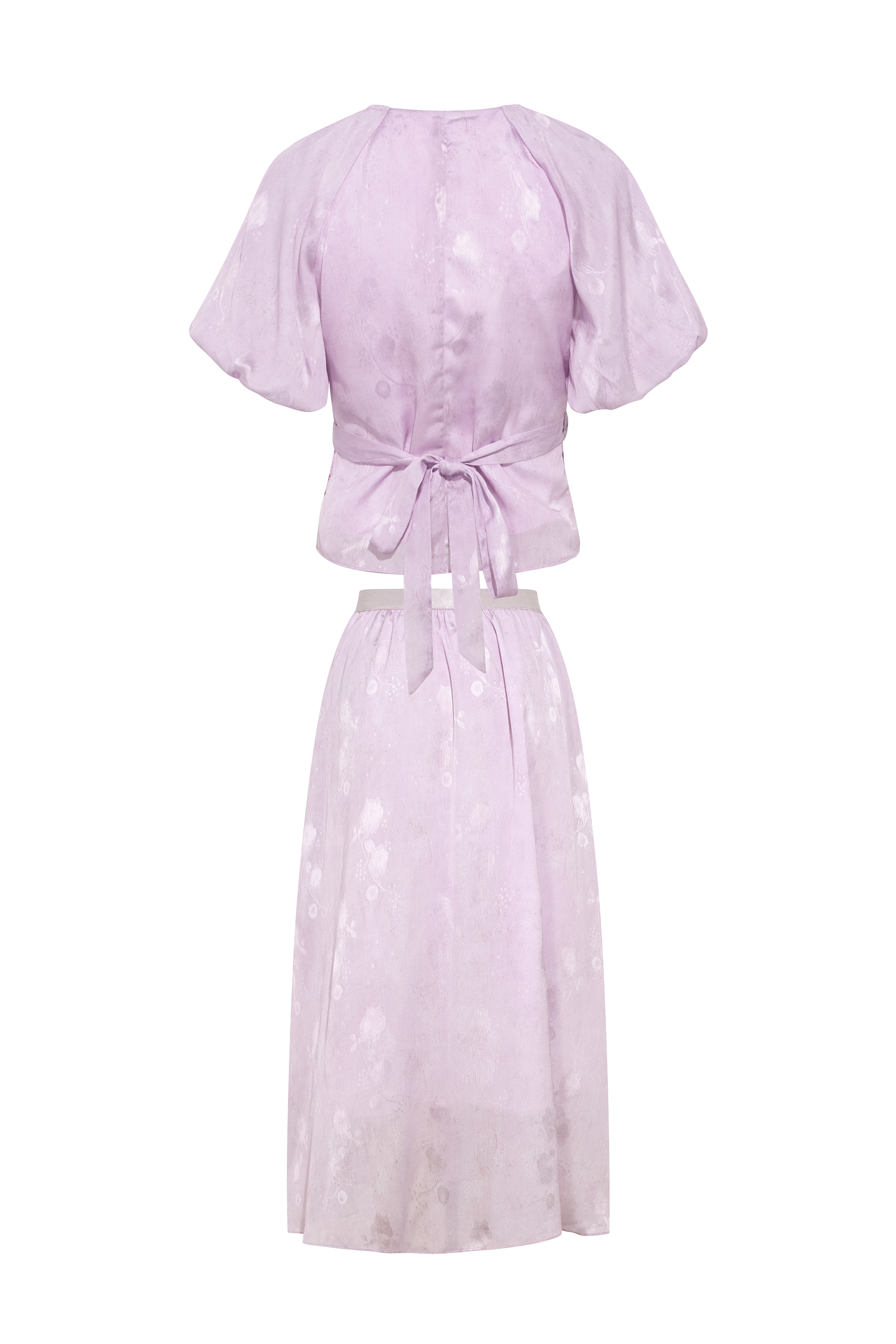 Puff Sleeve Embroidered Dress-LYONSENS