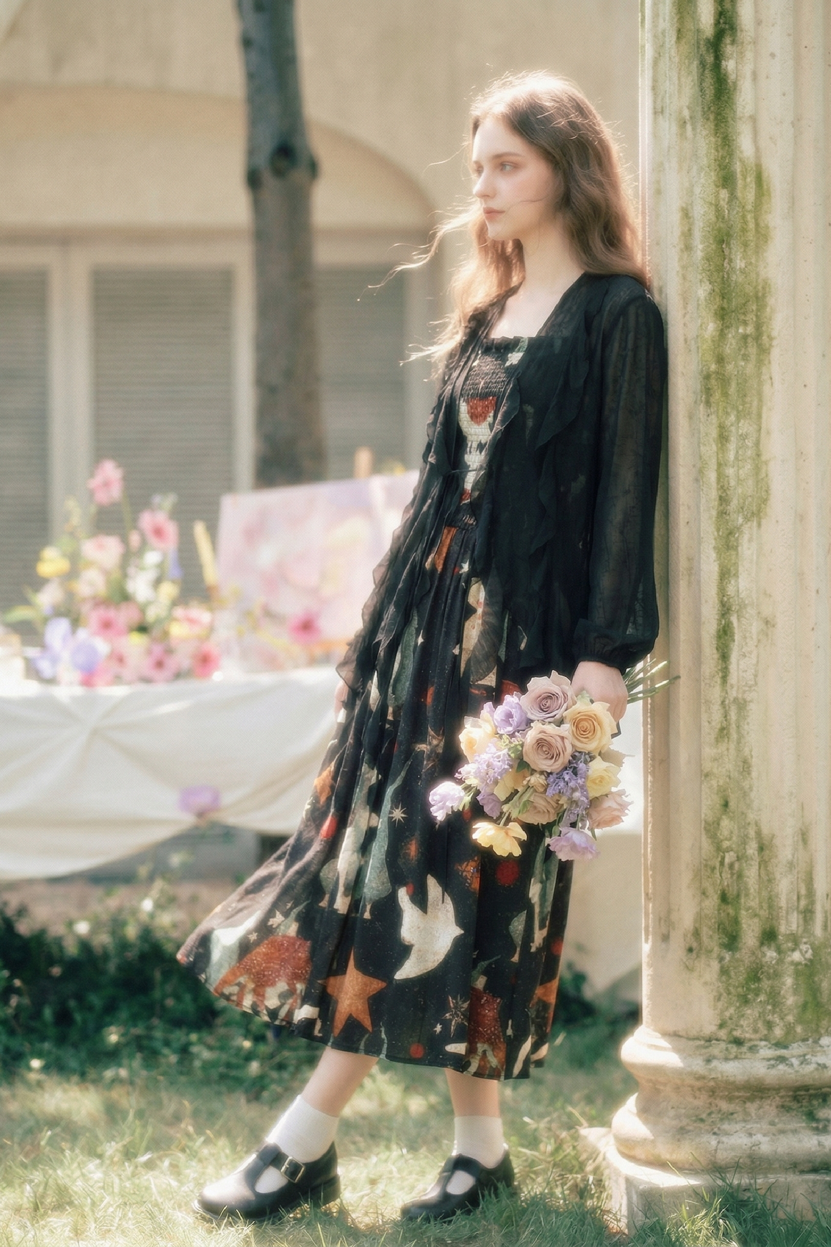 Ruffled Sun Protection Cardigan