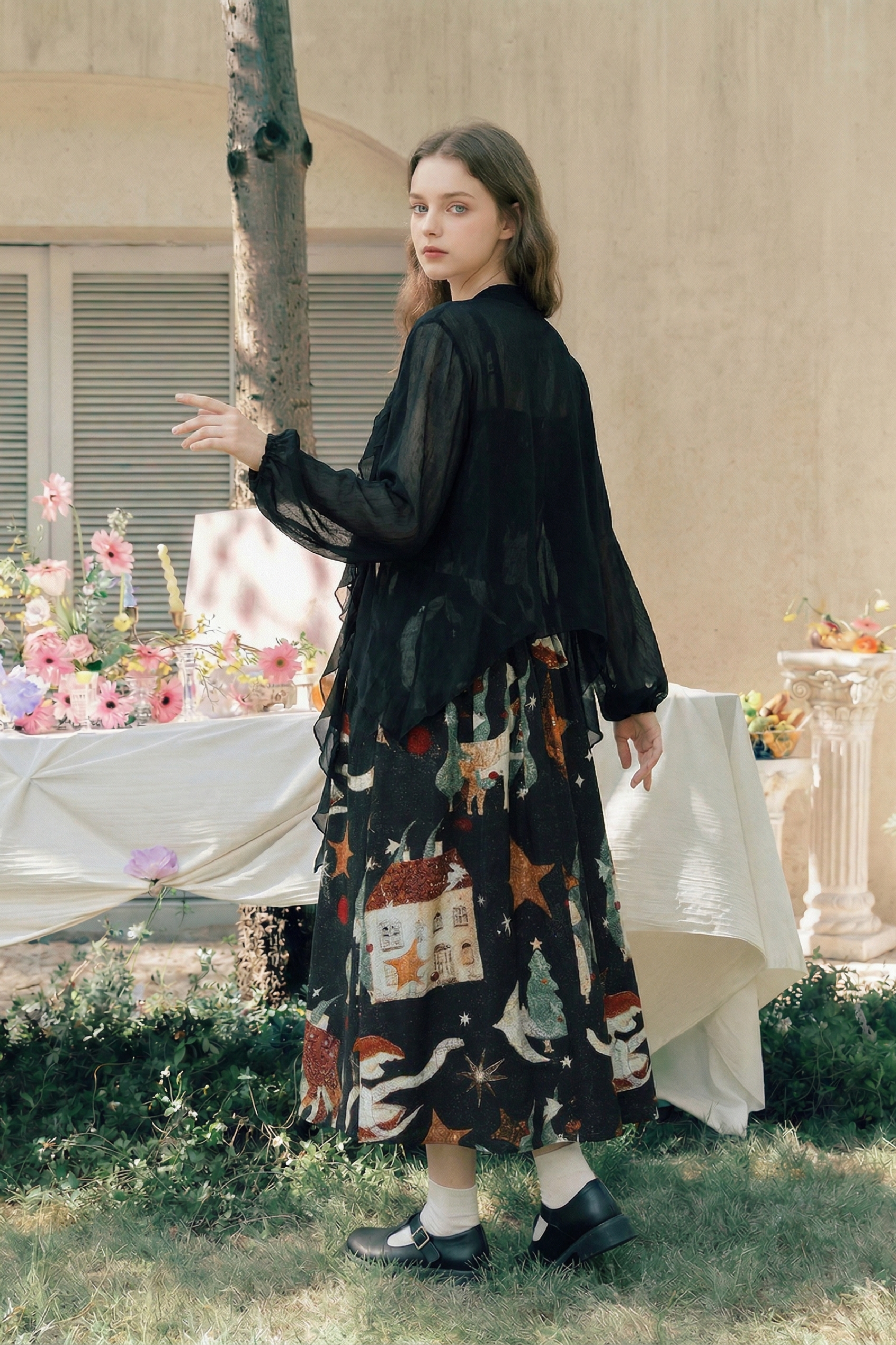 Ruffled Sun Protection Cardigan
