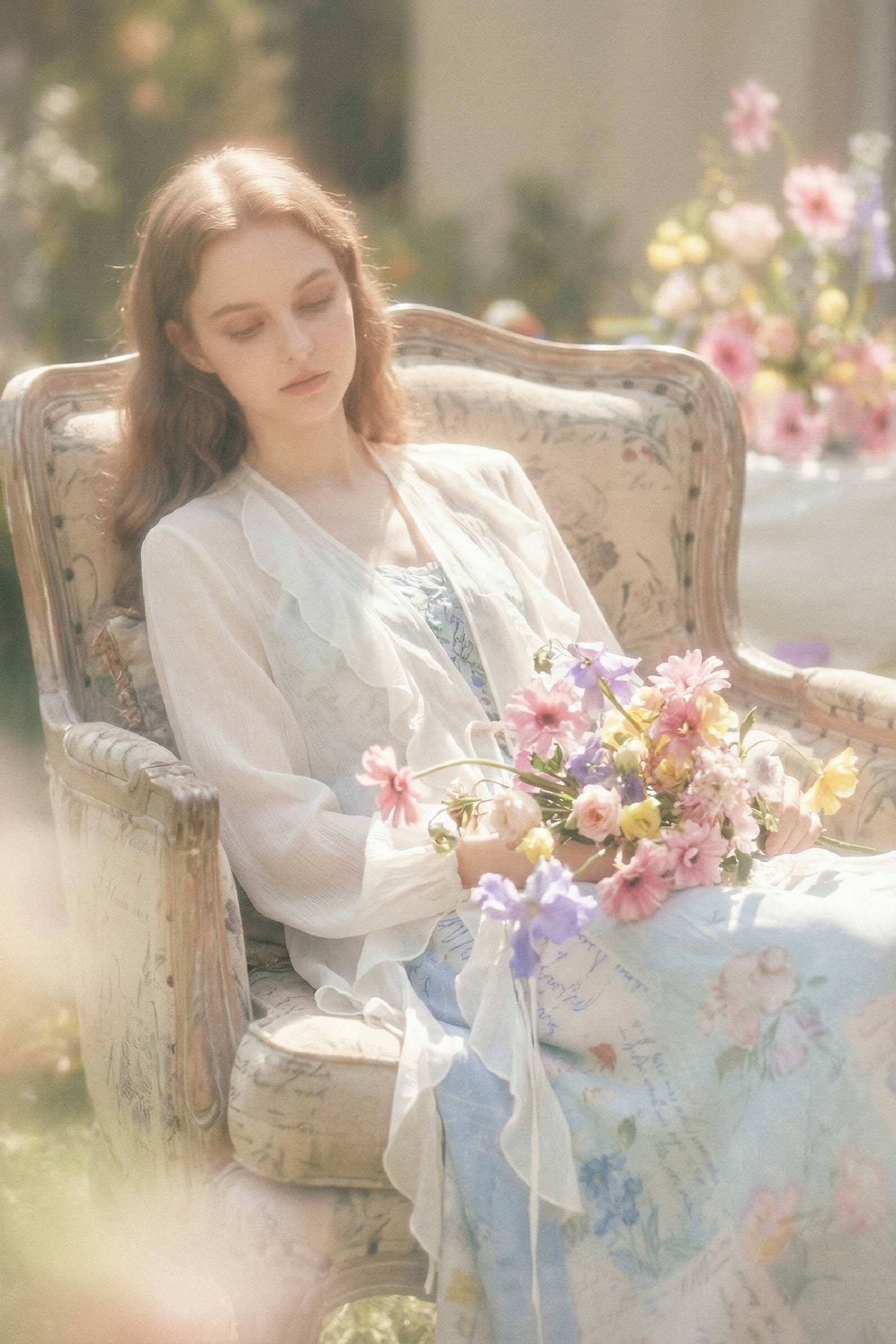 Ruffled Sun Protection Cardigan